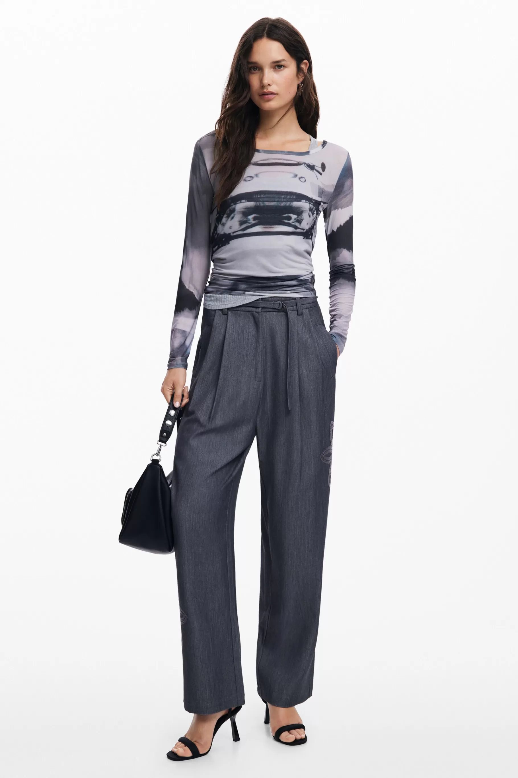 Desigual Camiseta estampado coche*Mujer Camisas Y Blusas | Camisetas