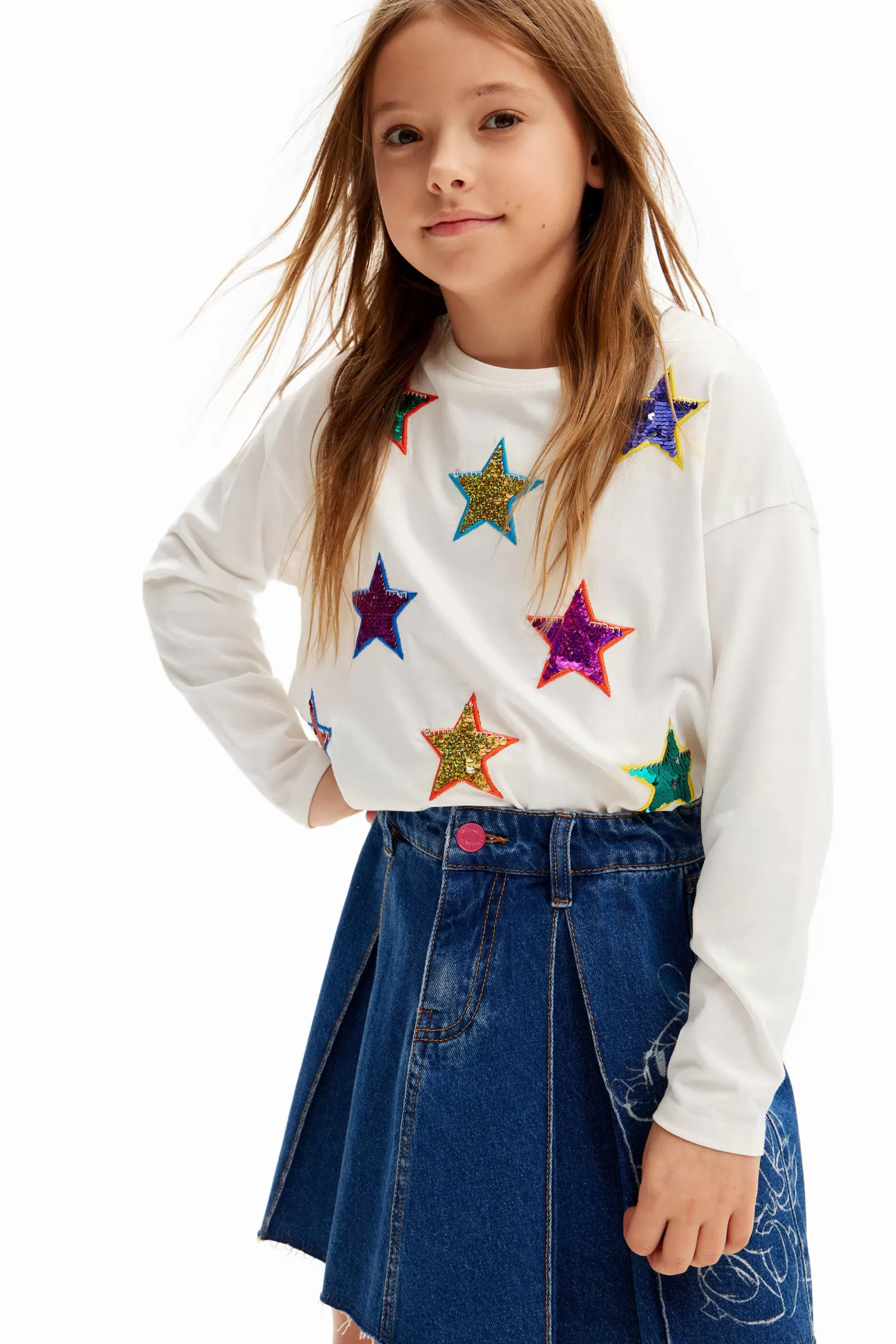 Desigual Camiseta estampado estrellas* Camisetas Y Camisas