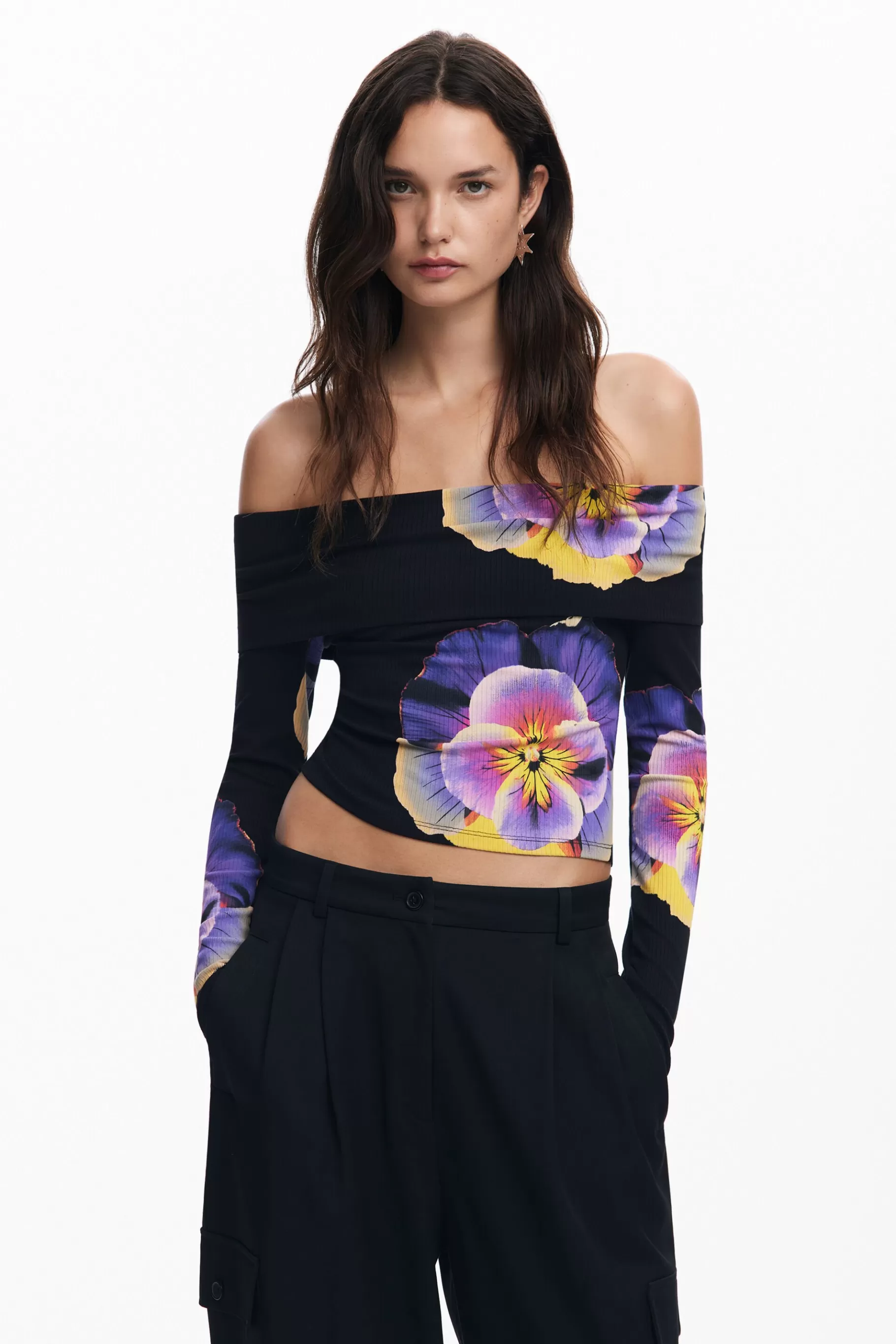Desigual Camiseta estampado flores M. Christian Lacroix*Mujer Ropa De Punto | Camisas Y Blusas
