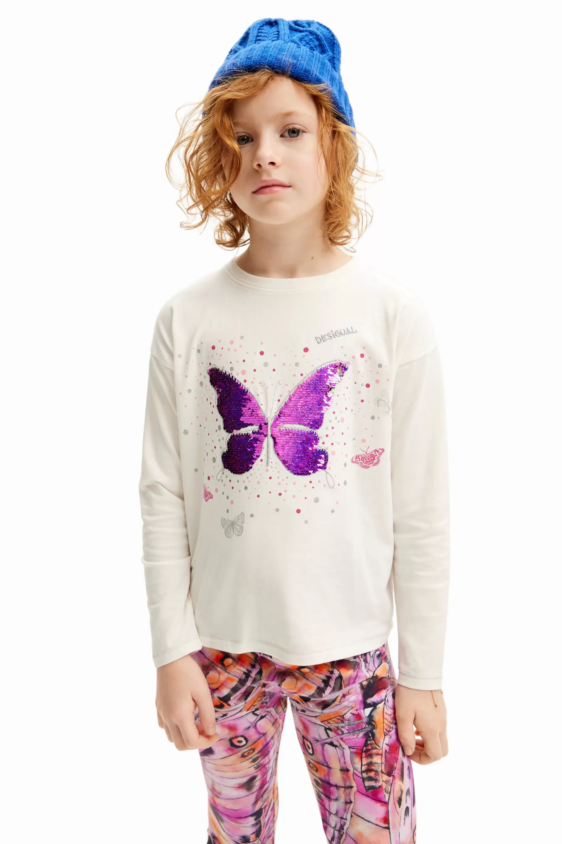 Desigual Camiseta estampado mariposa* Camisetas Y Camisas