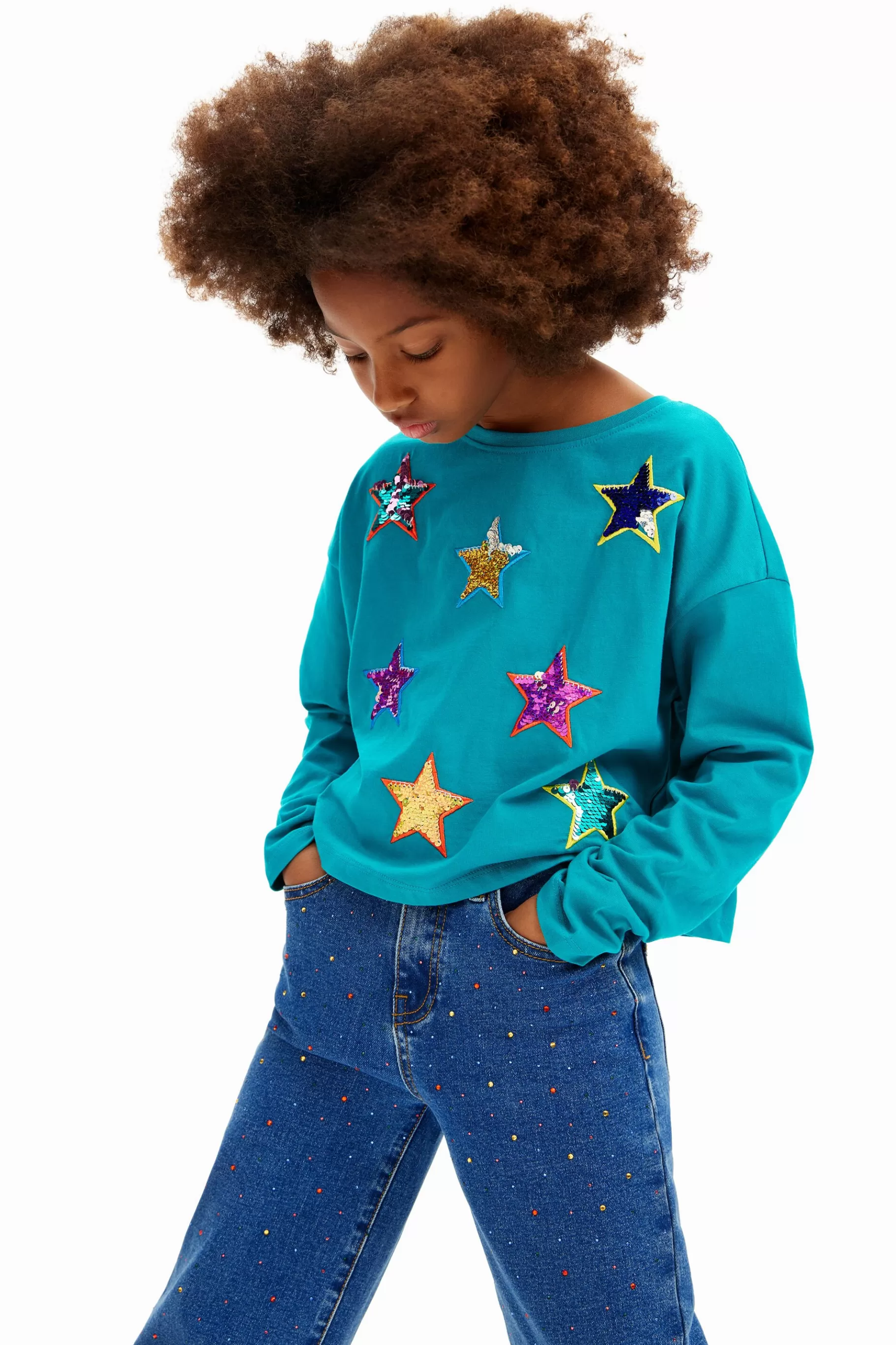 Desigual Camiseta estrellas de colores* Camisetas Y Camisas