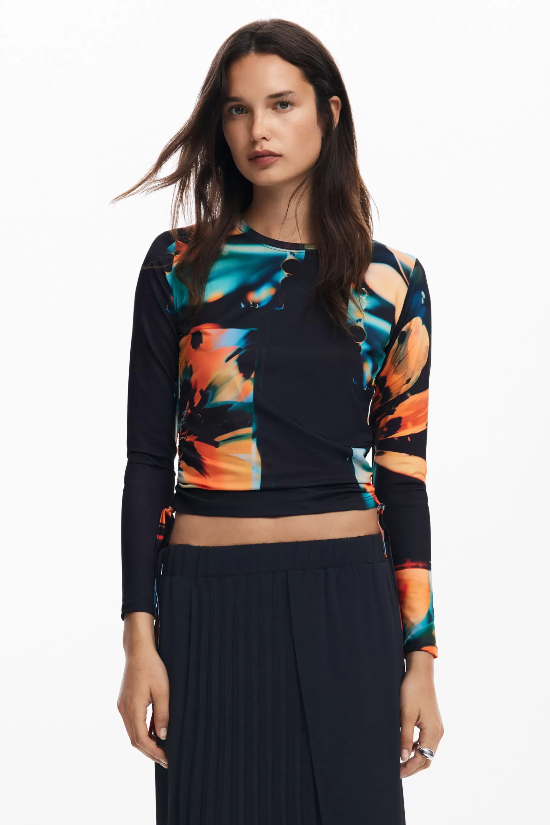 Desigual Camiseta flores*Mujer Camisas Y Blusas | Camisetas