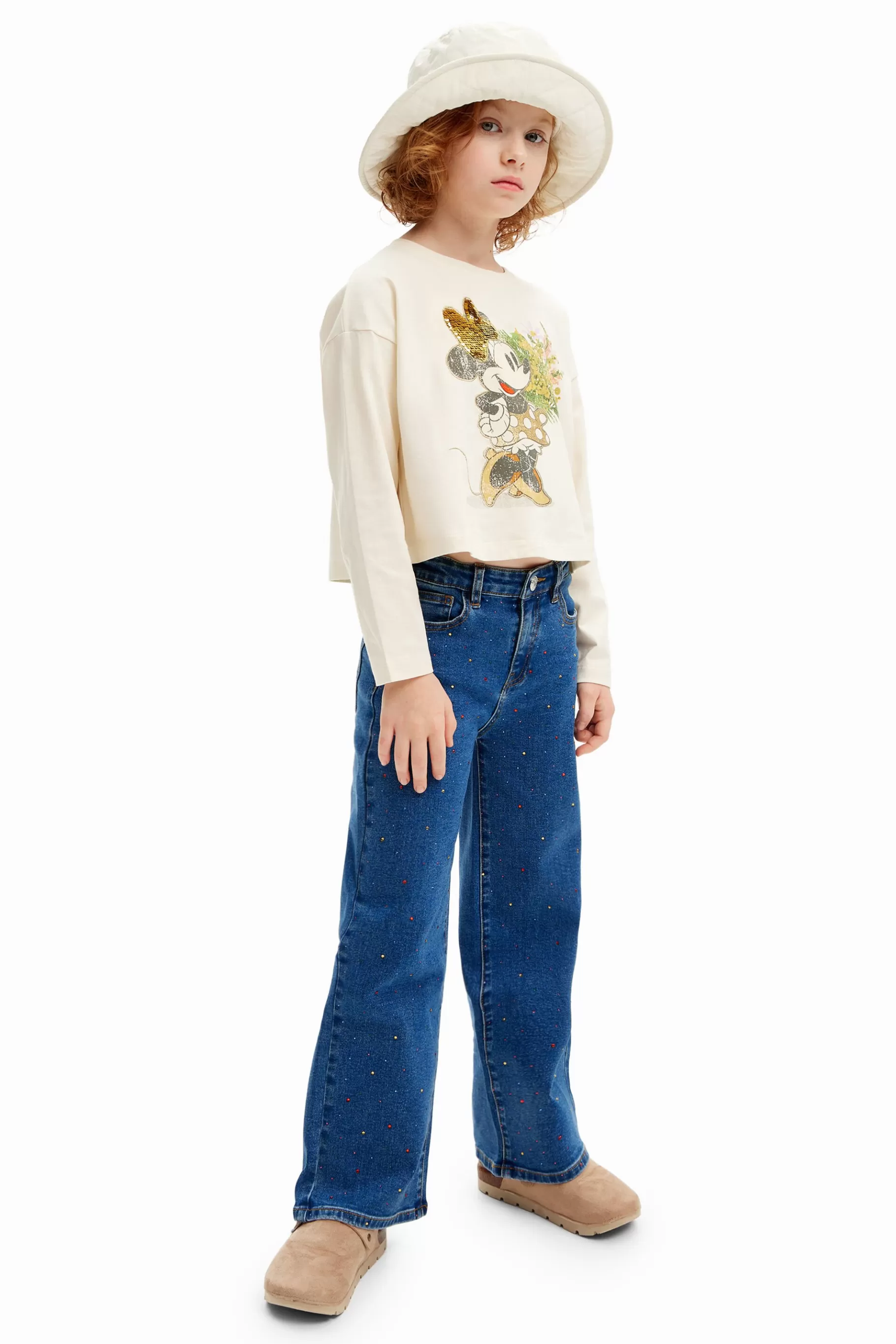 Desigual Camiseta flores Minnie Mouse* Camisetas Y Camisas