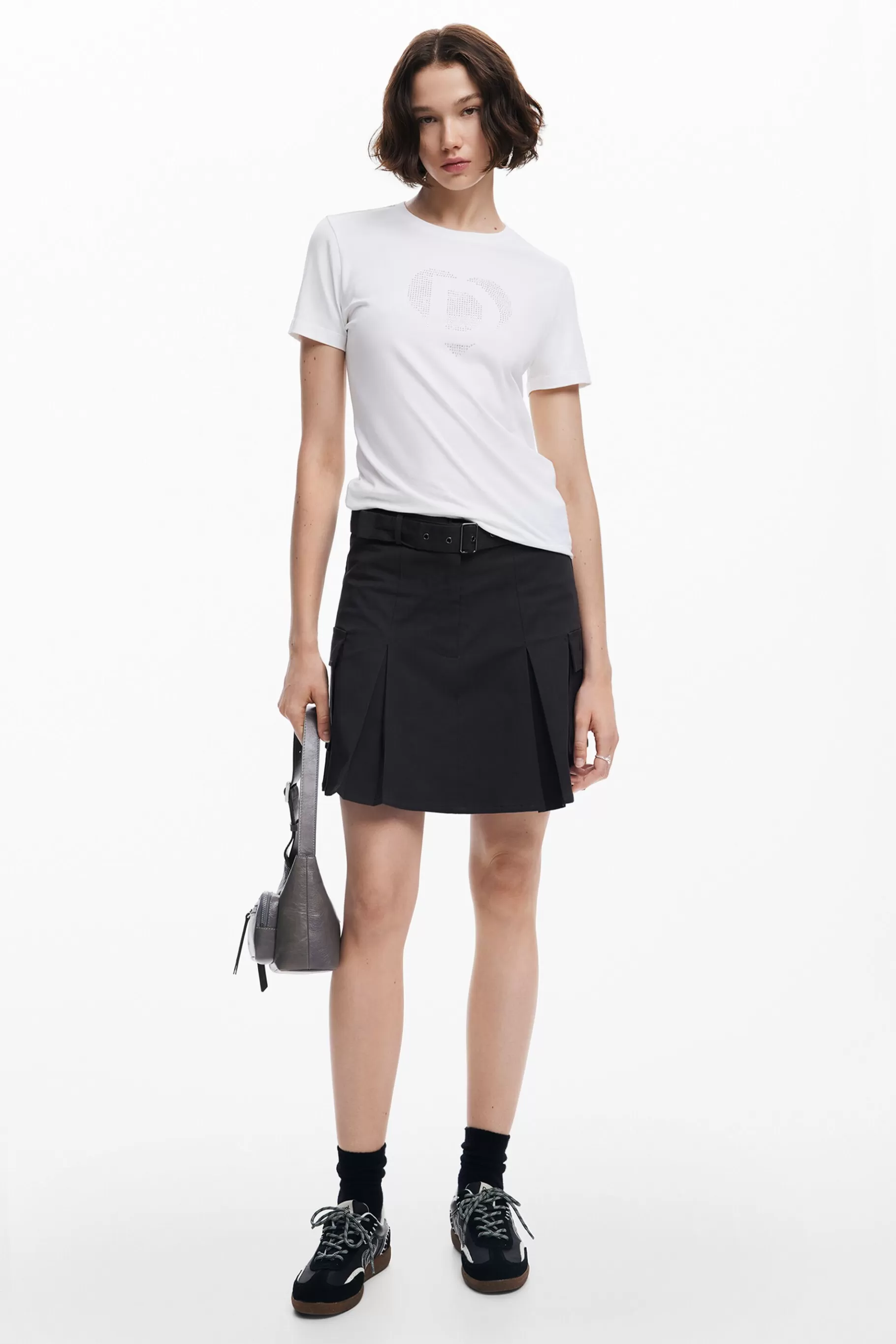 Desigual Camiseta imagotipo strass*Mujer Camisas Y Blusas | Camisetas