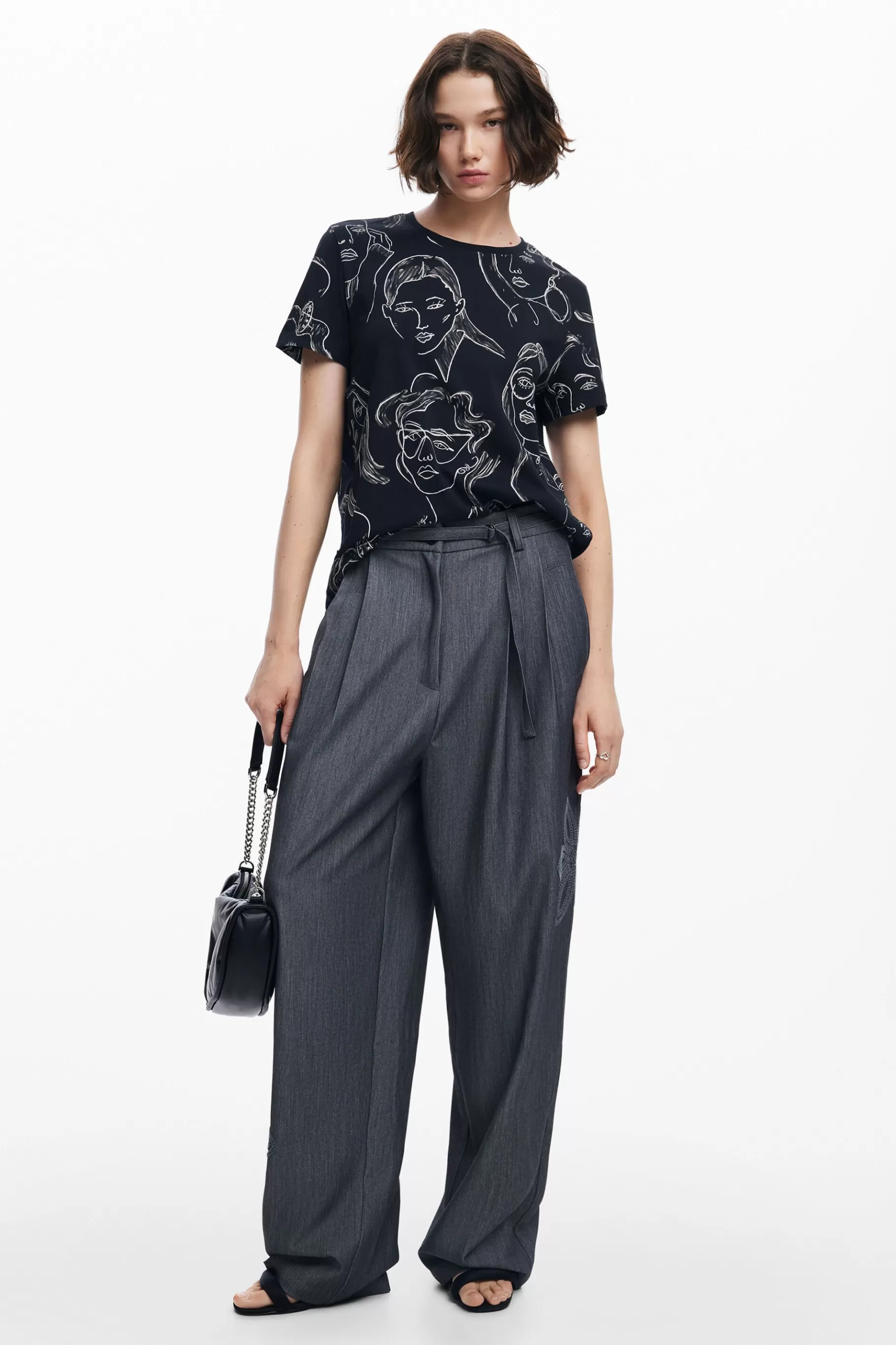 Desigual Camiseta manga corta caras*Mujer Camisas Y Blusas | Camisetas
