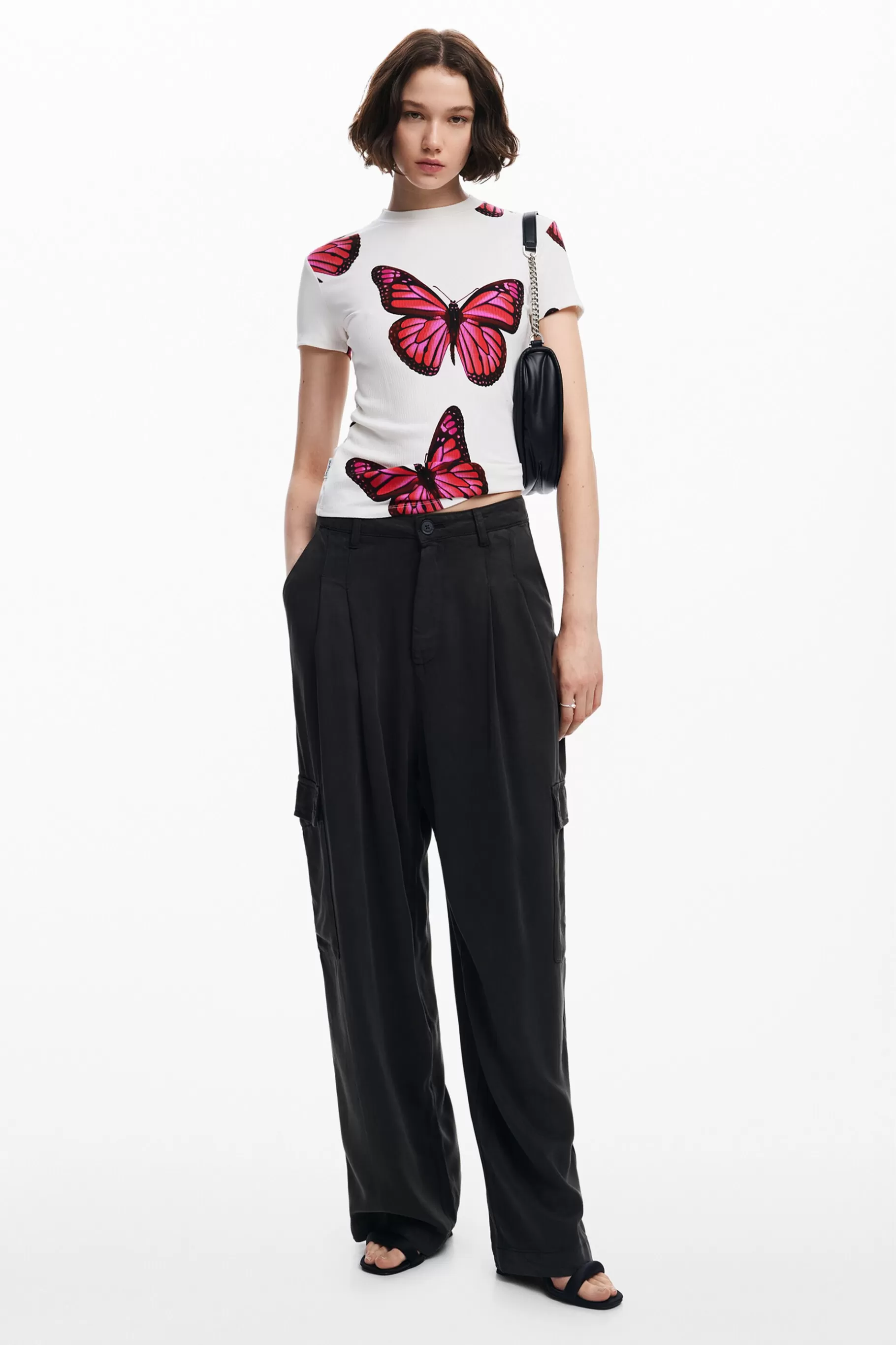 Desigual Camiseta mariposas*Mujer Ropa De Punto | Camisas Y Blusas