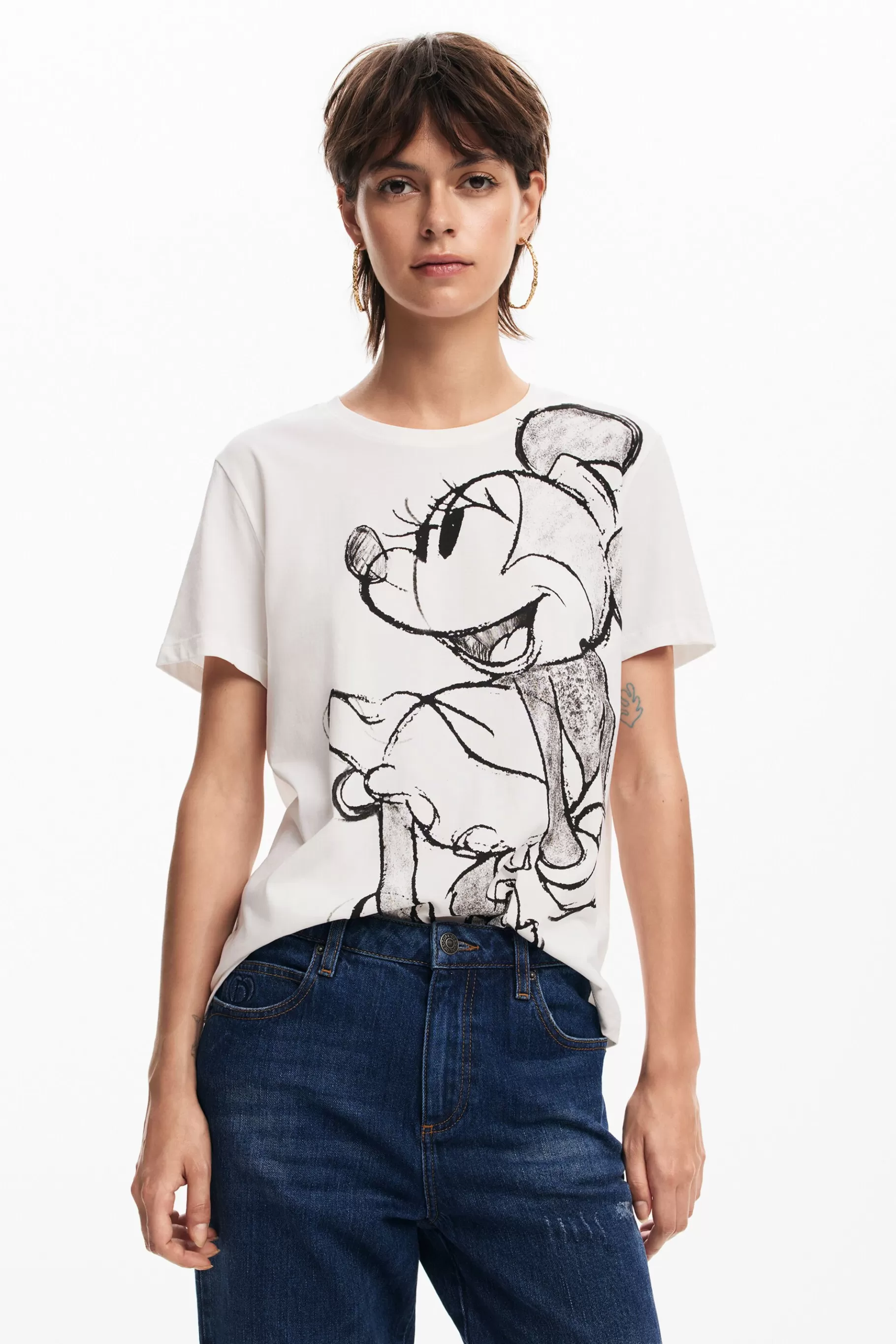 Desigual Camiseta Minnie Mouse*Mujer Camisas Y Blusas | Camisetas
