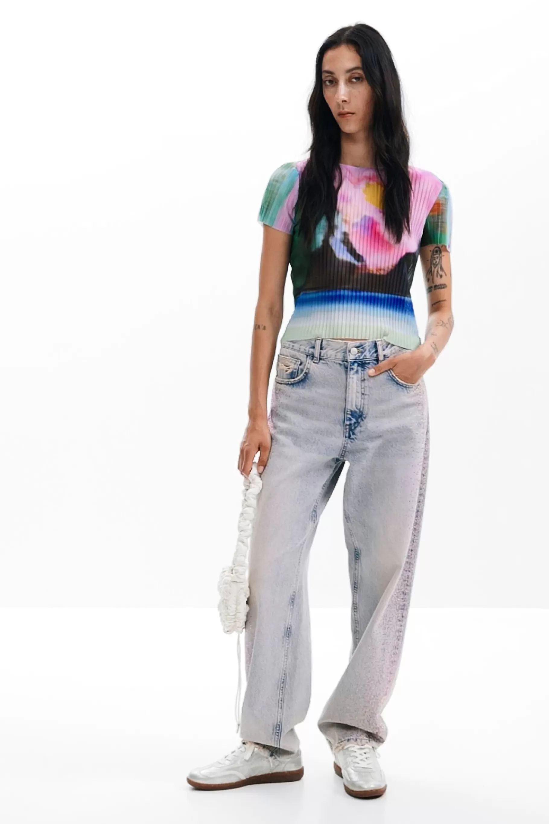 Desigual Camiseta paisaje difuminado*Mujer Camisas Y Blusas | Camisetas