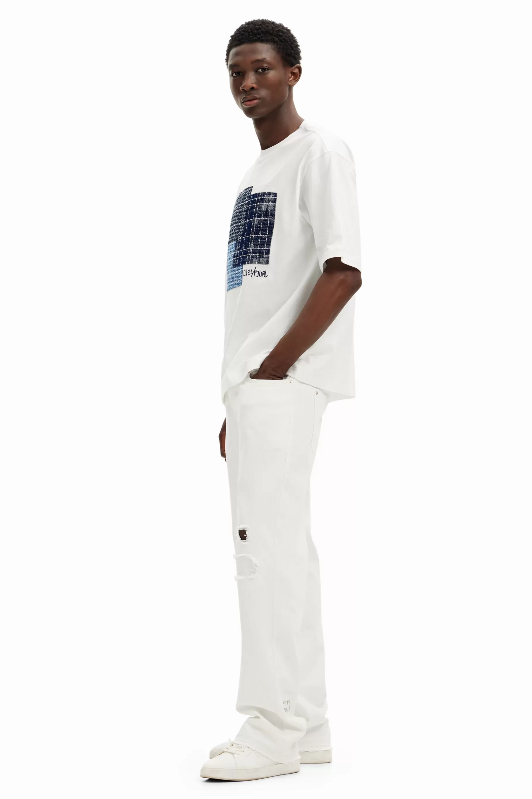 Desigual Camiseta patch central*Hombre Camisetas