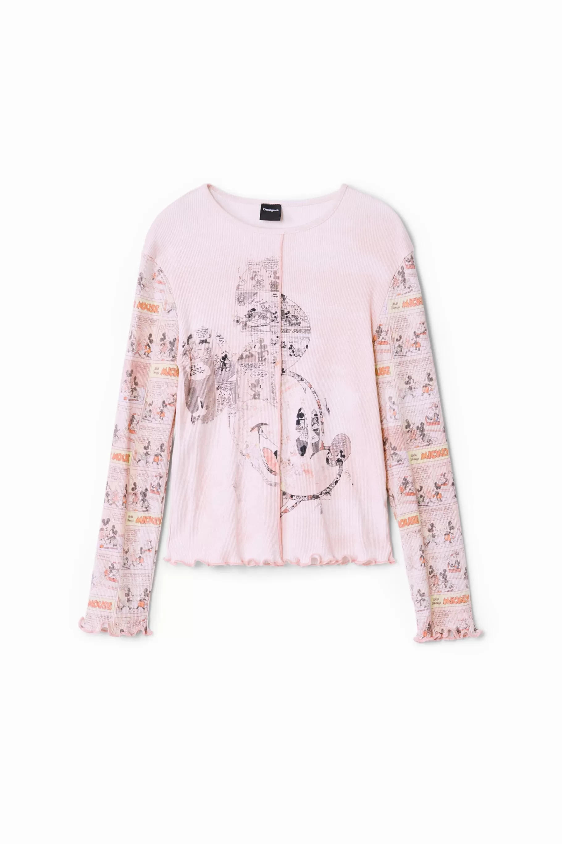 Desigual Camiseta periódico Mickey Mouse* Camisetas Y Camisas