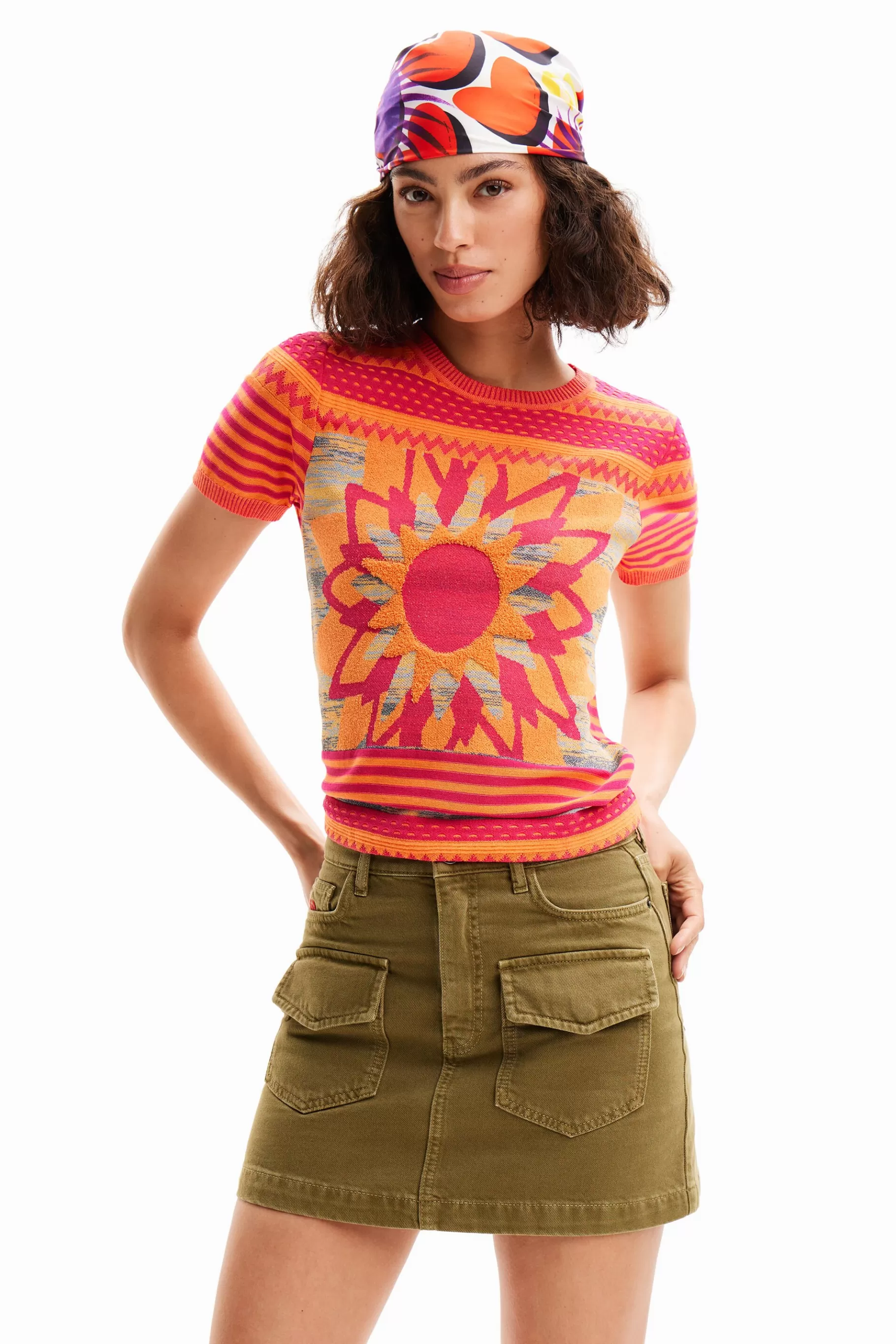 Desigual Camiseta punto sol*Mujer Camisas Y Blusas | Camisetas