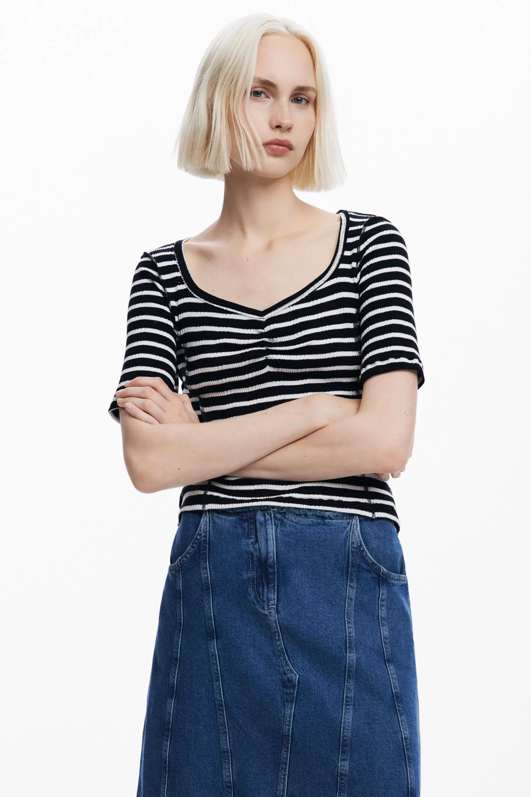 Desigual Camiseta rayas*Mujer Camisas Y Blusas | Camisetas