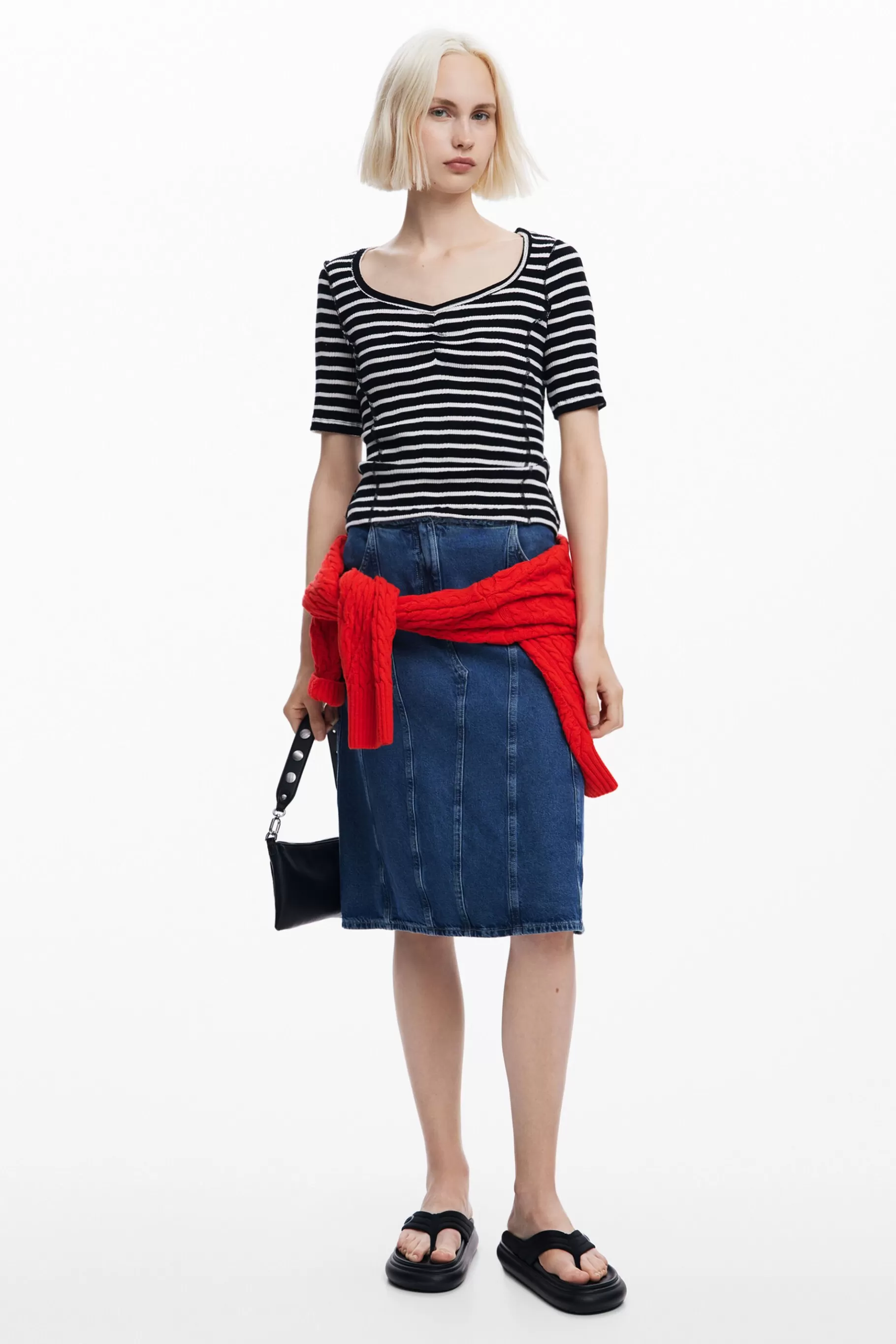 Desigual Camiseta rayas*Mujer Camisas Y Blusas | Camisetas