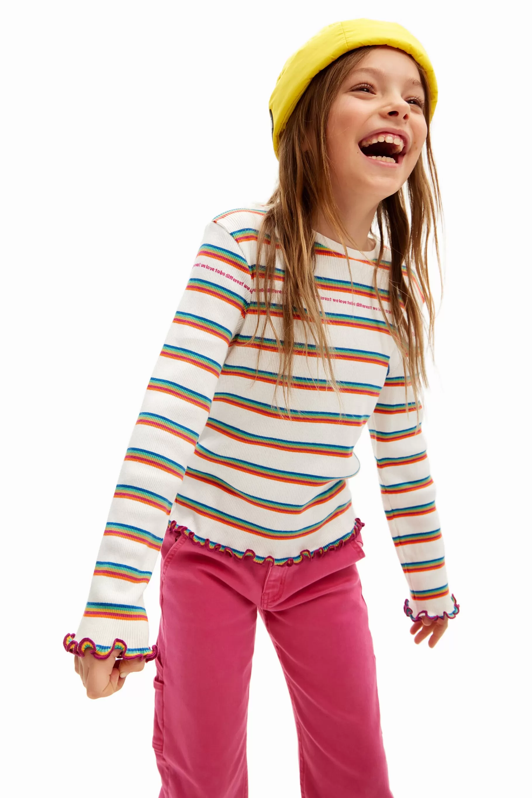 Desigual Camiseta rayas arcoiris* Camisetas Y Camisas