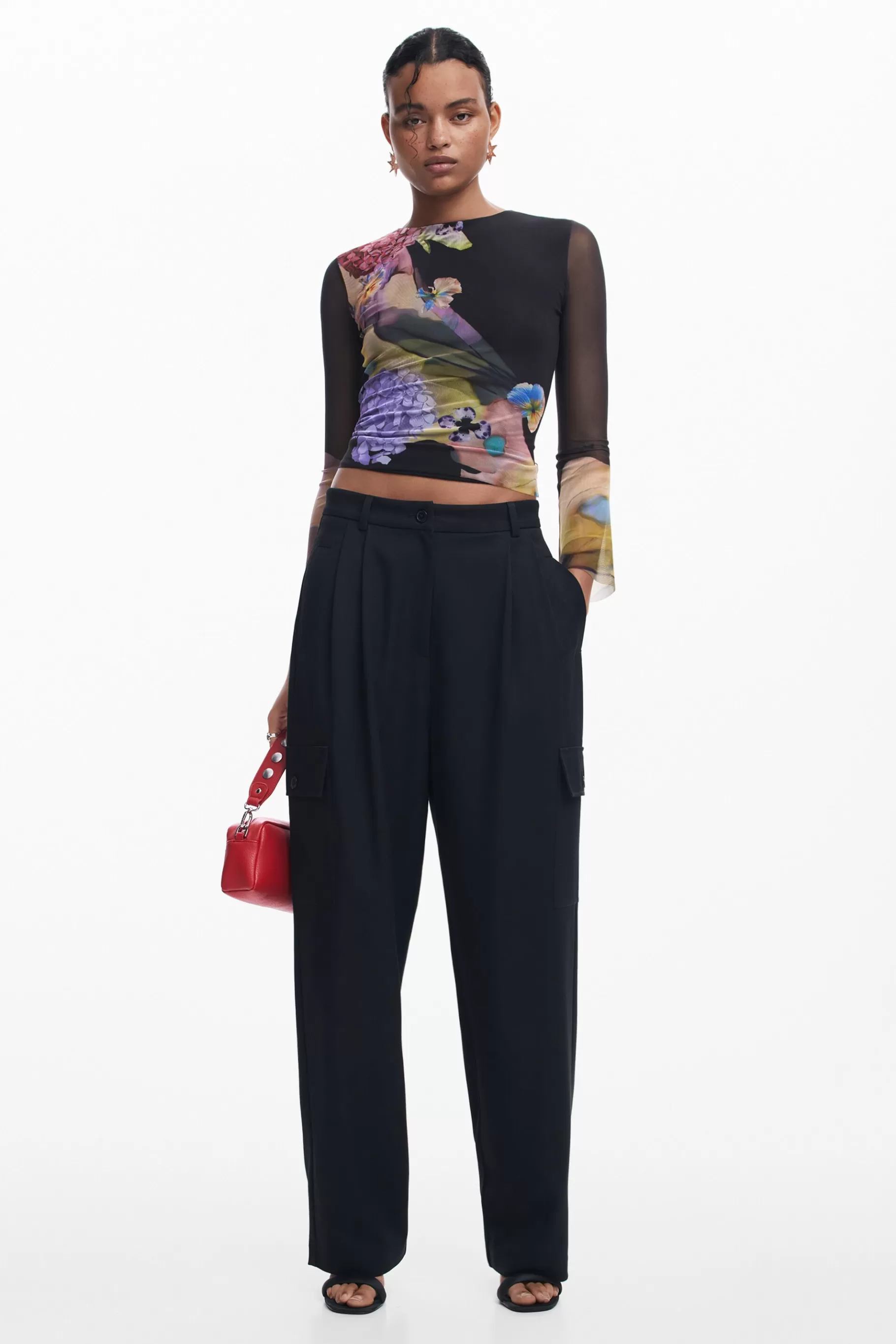 Desigual Camisteta tul M. Christian Lacroix*Mujer Camisas Y Blusas | Camisetas