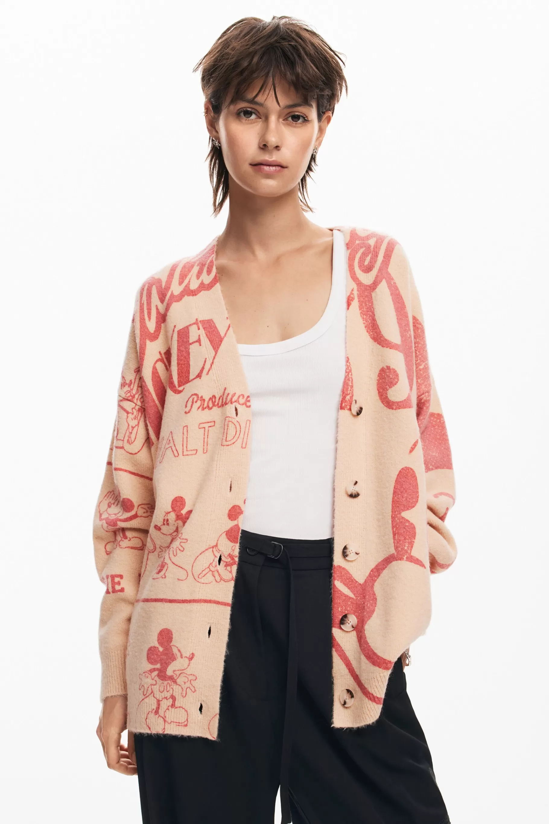 Desigual Cardigan Mickey*Mujer Ropa De Punto | Jerséis