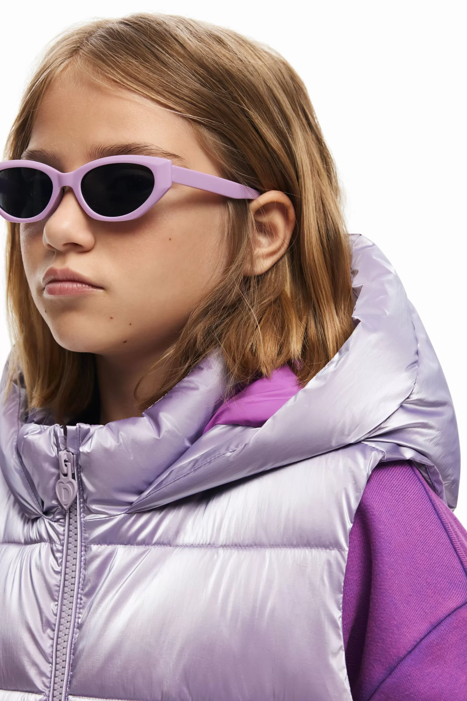 Desigual Chaleco acolchado metalizado* Abrigos Y Chaquetas