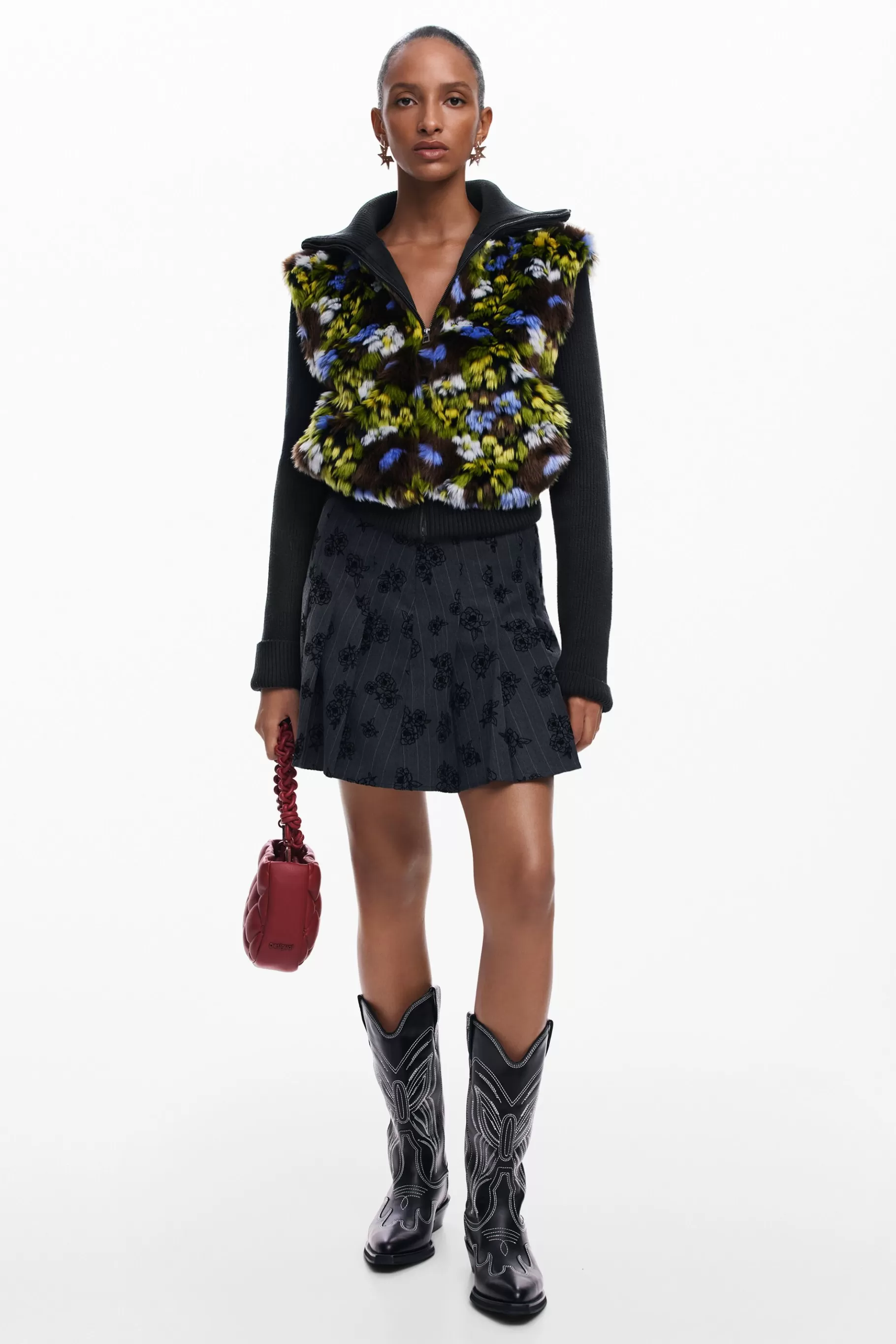 Desigual Chaqueta combinada flores*Mujer Abrigos Y Chaquetas