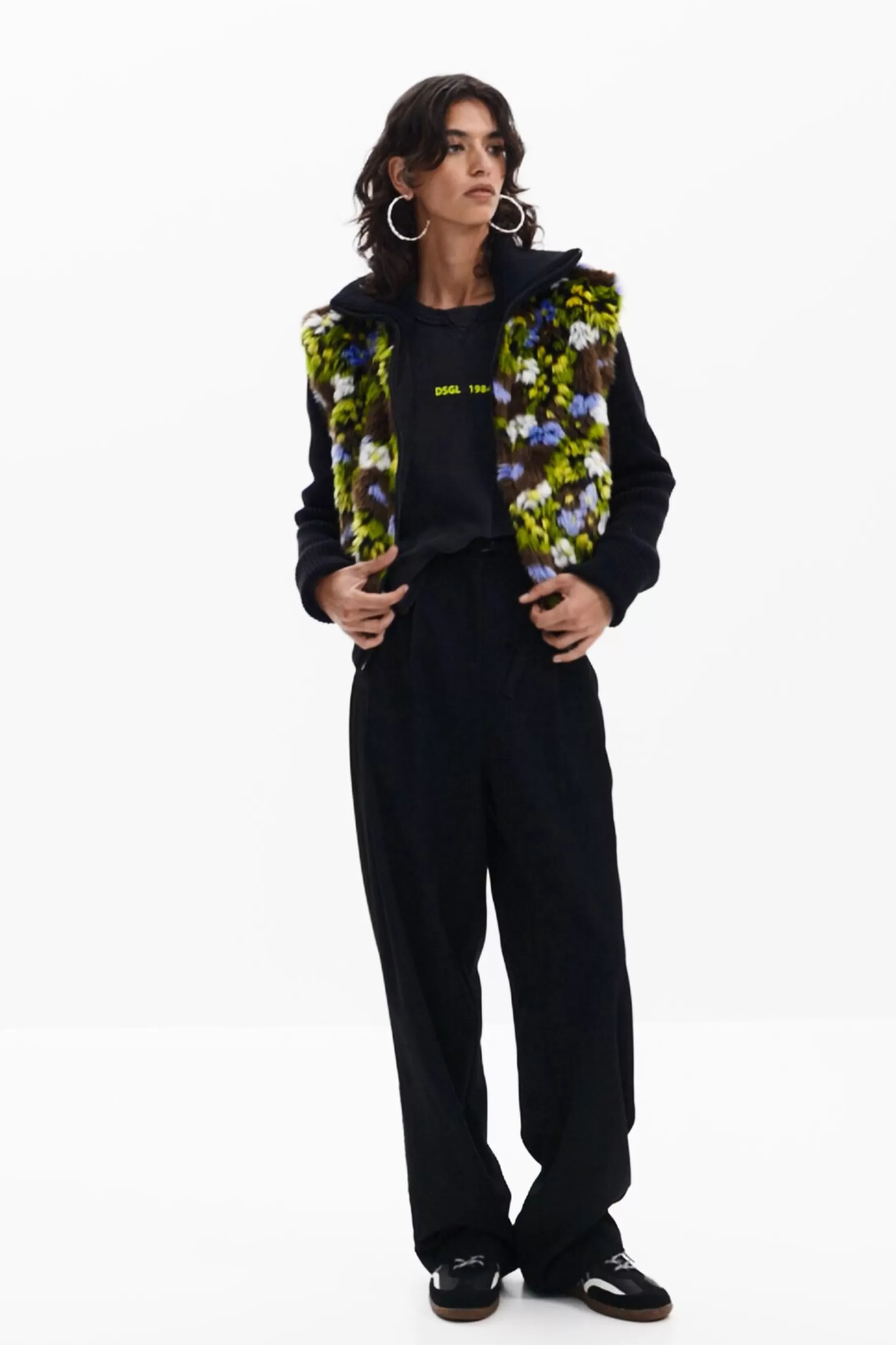 Desigual Chaqueta combinada flores*Mujer Abrigos Y Chaquetas
