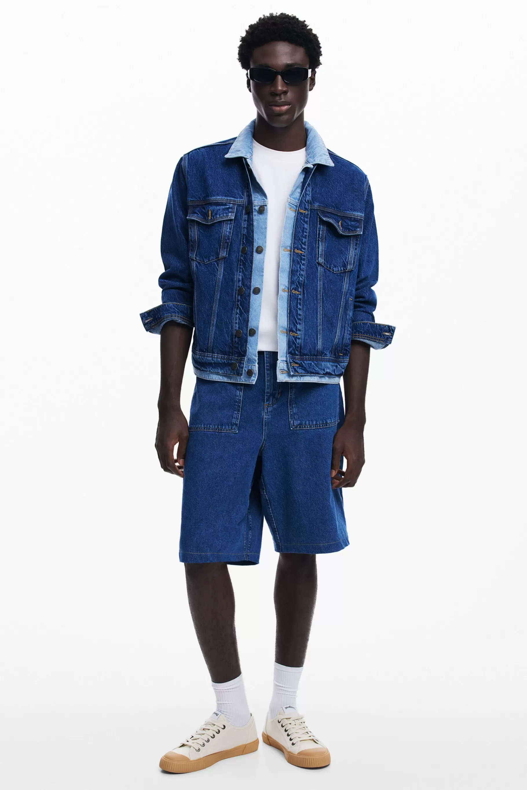 Desigual Chaqueta denim patchwork*Hombre Abrigos Y Chaquetas