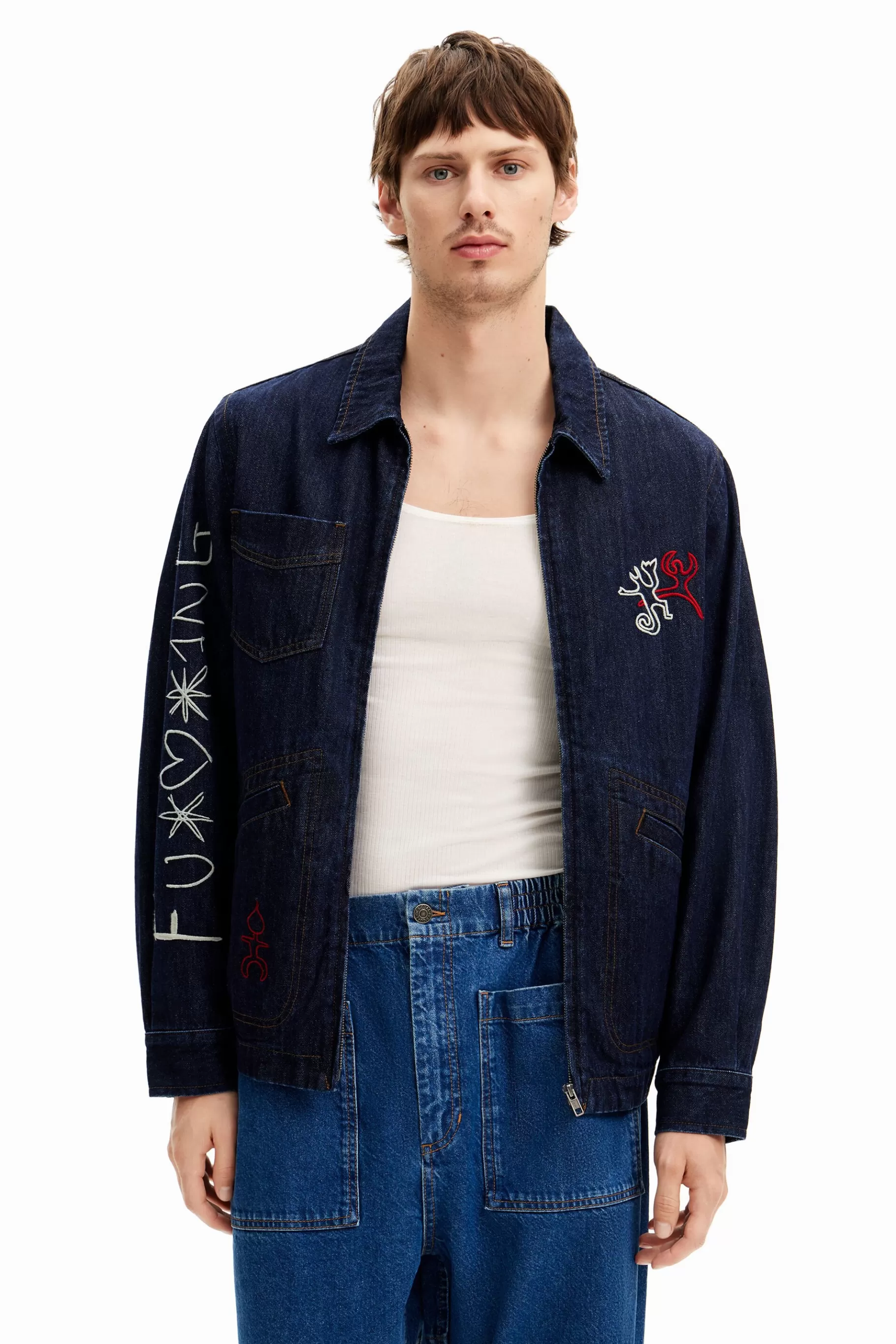 Desigual Chaqueta denim siluetas*Hombre Abrigos Y Chaquetas