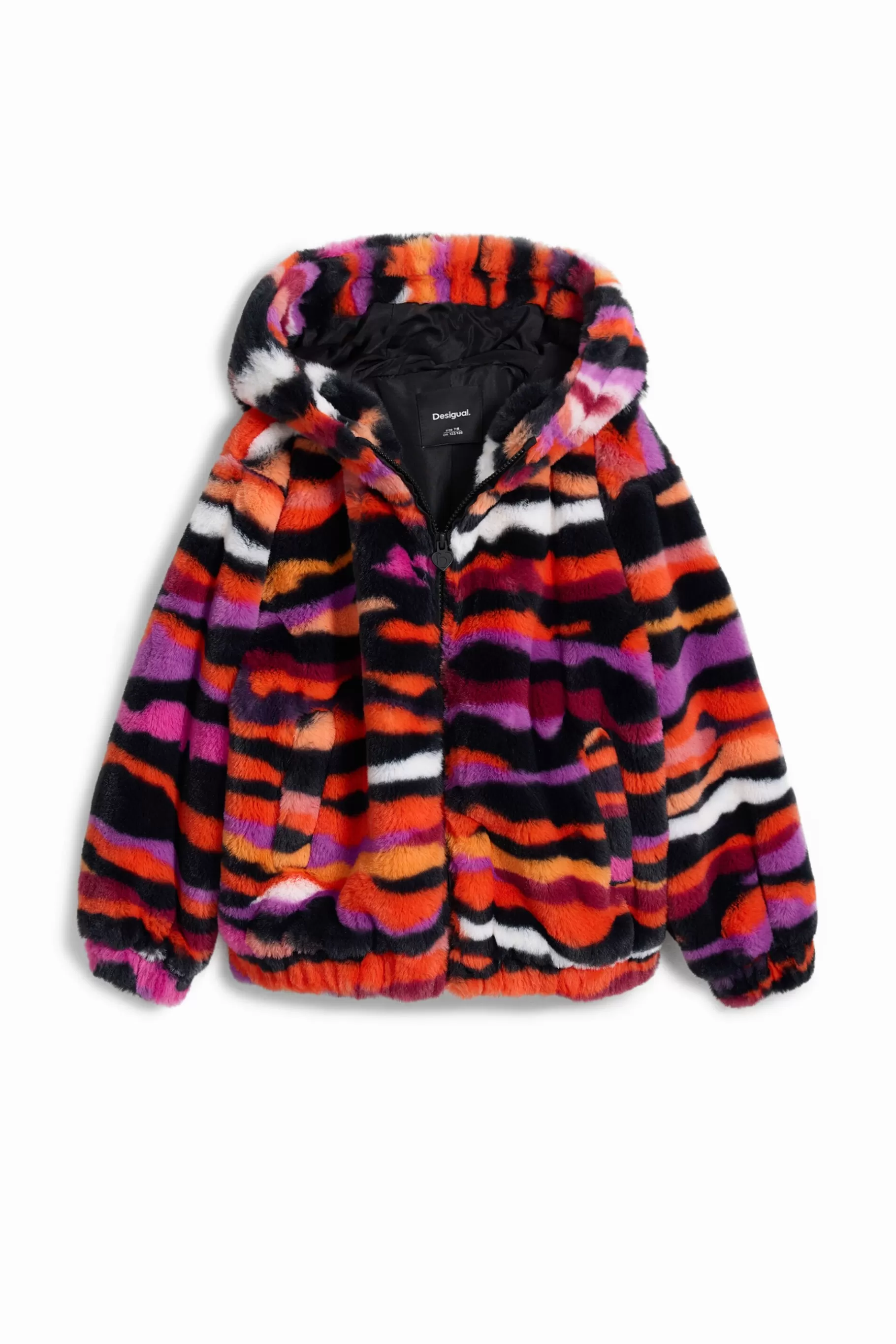 Desigual Chaqueta efecto pelo animal print multicolor* Abrigos Y Chaquetas