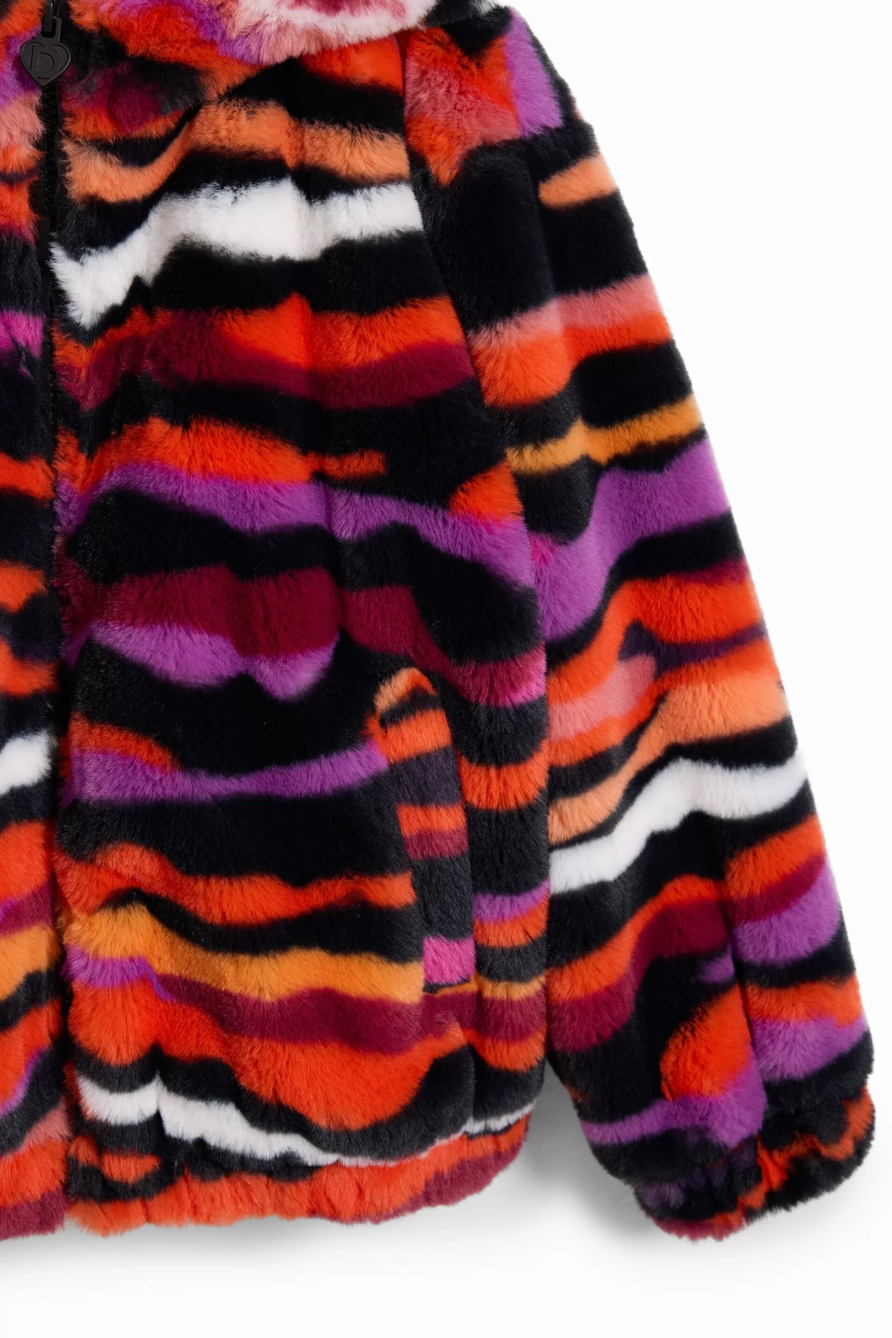 Desigual Chaqueta efecto pelo animal print multicolor* Abrigos Y Chaquetas