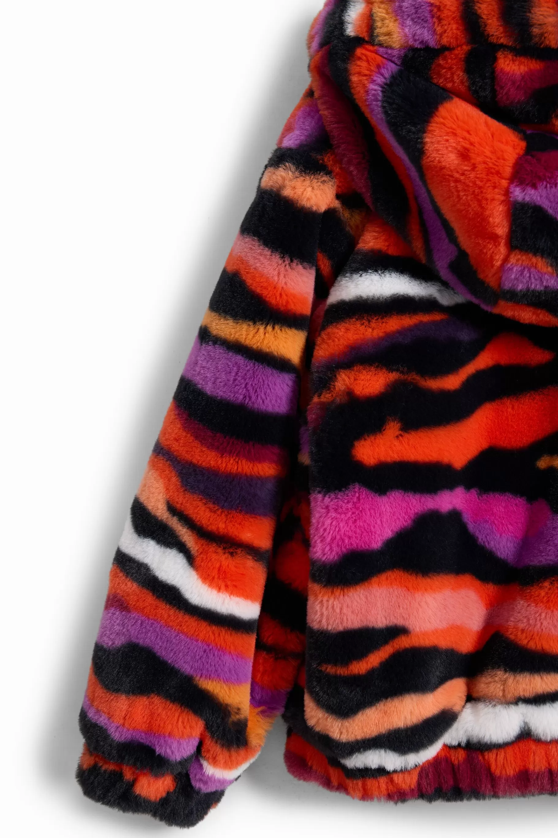 Desigual Chaqueta efecto pelo animal print multicolor* Abrigos Y Chaquetas