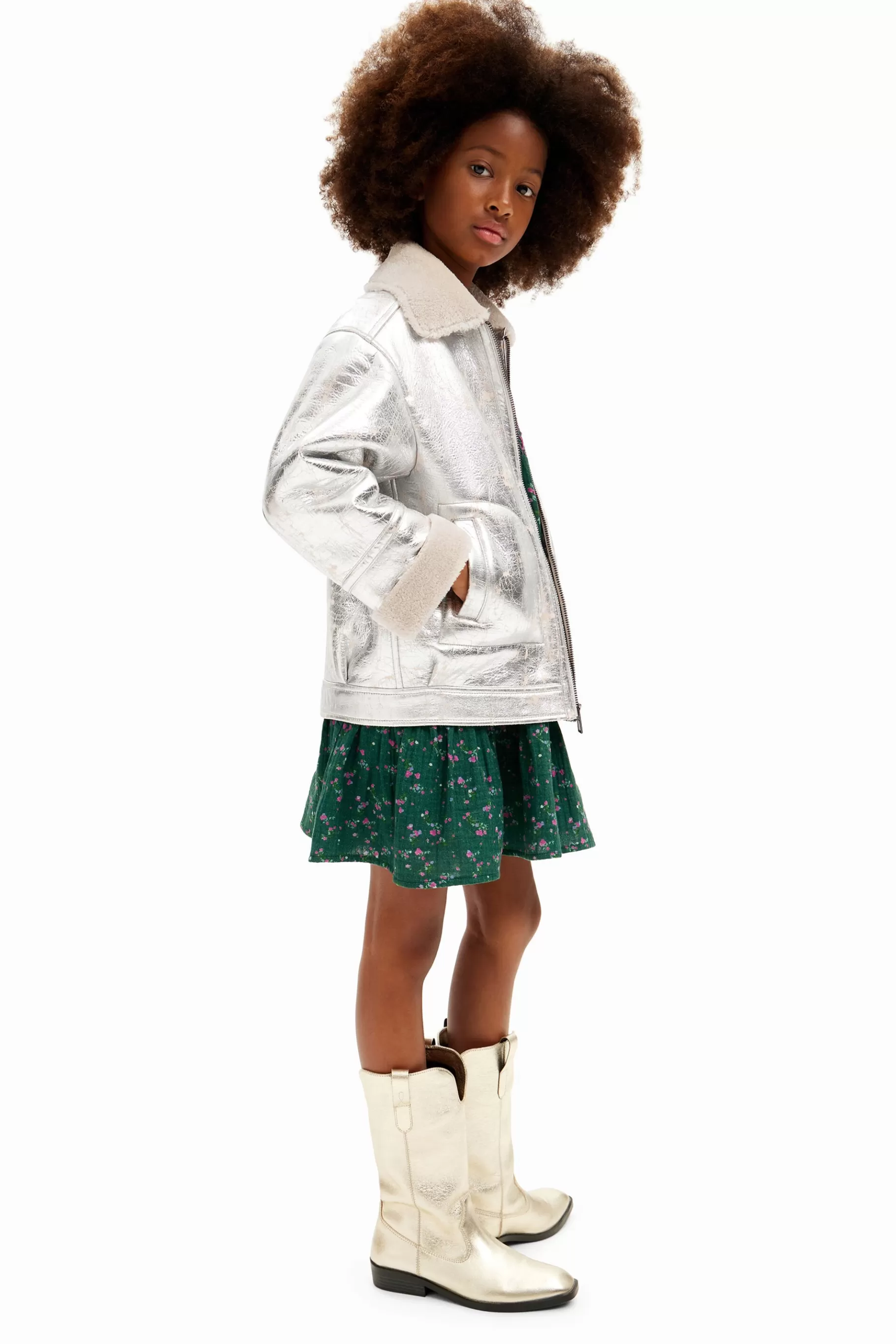 Desigual Chaqueta metalizada borrego* Abrigos Y Chaquetas