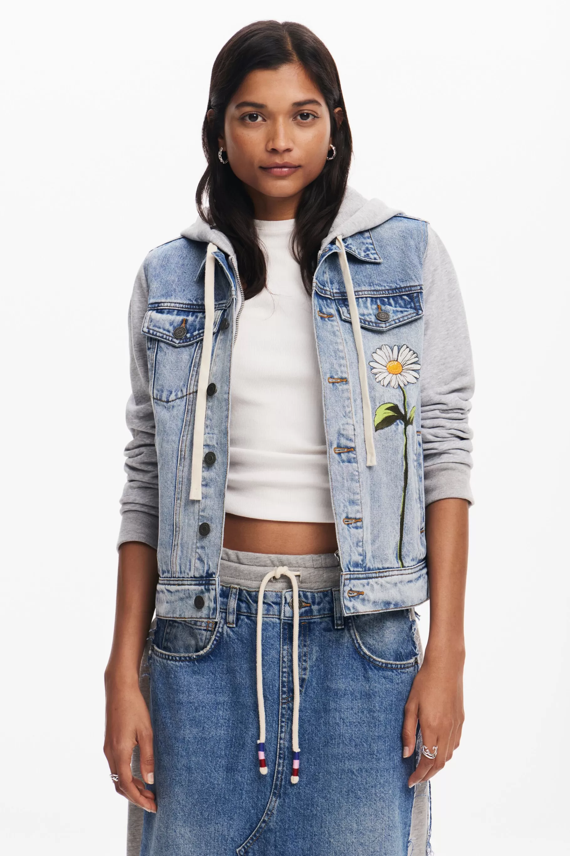 Desigual Chaqueta vaquera trucker*Mujer Abrigos Y Chaquetas