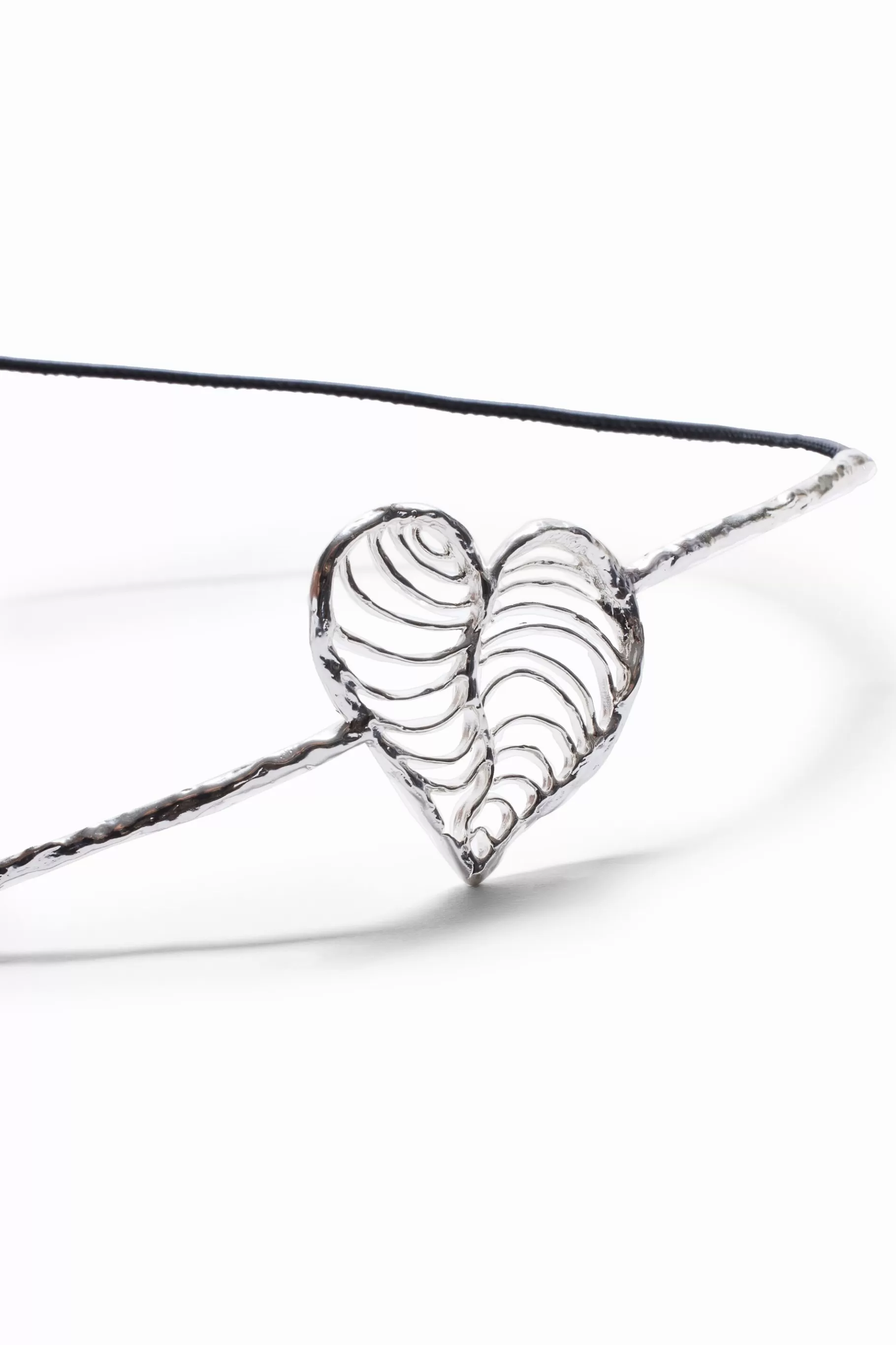 Desigual Cinturón corazón baño plata piel Zalio*Mujer Cinturones | Joyería
