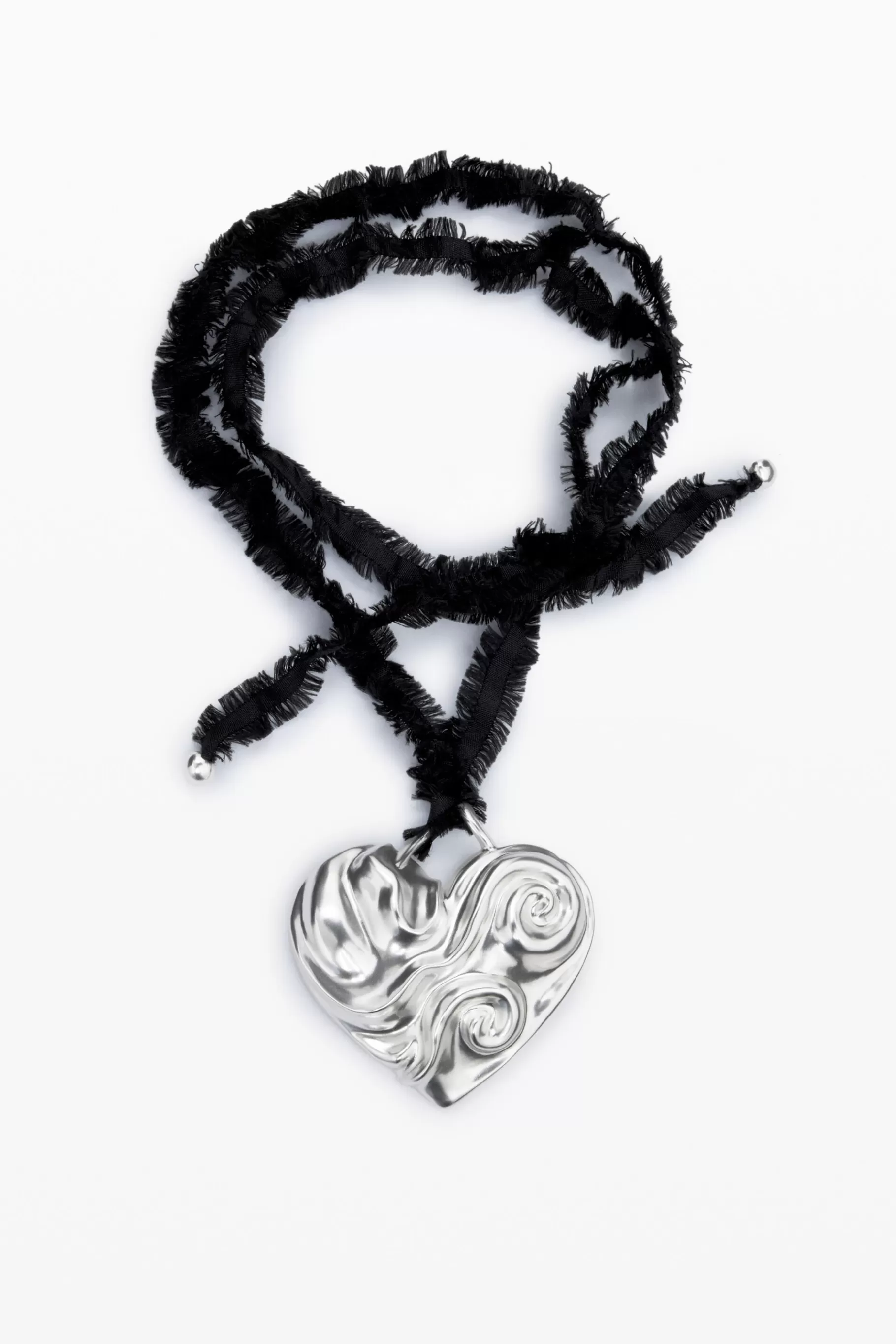 Desigual Colgante corazón cinta baño plata Zalio*Mujer Joyería