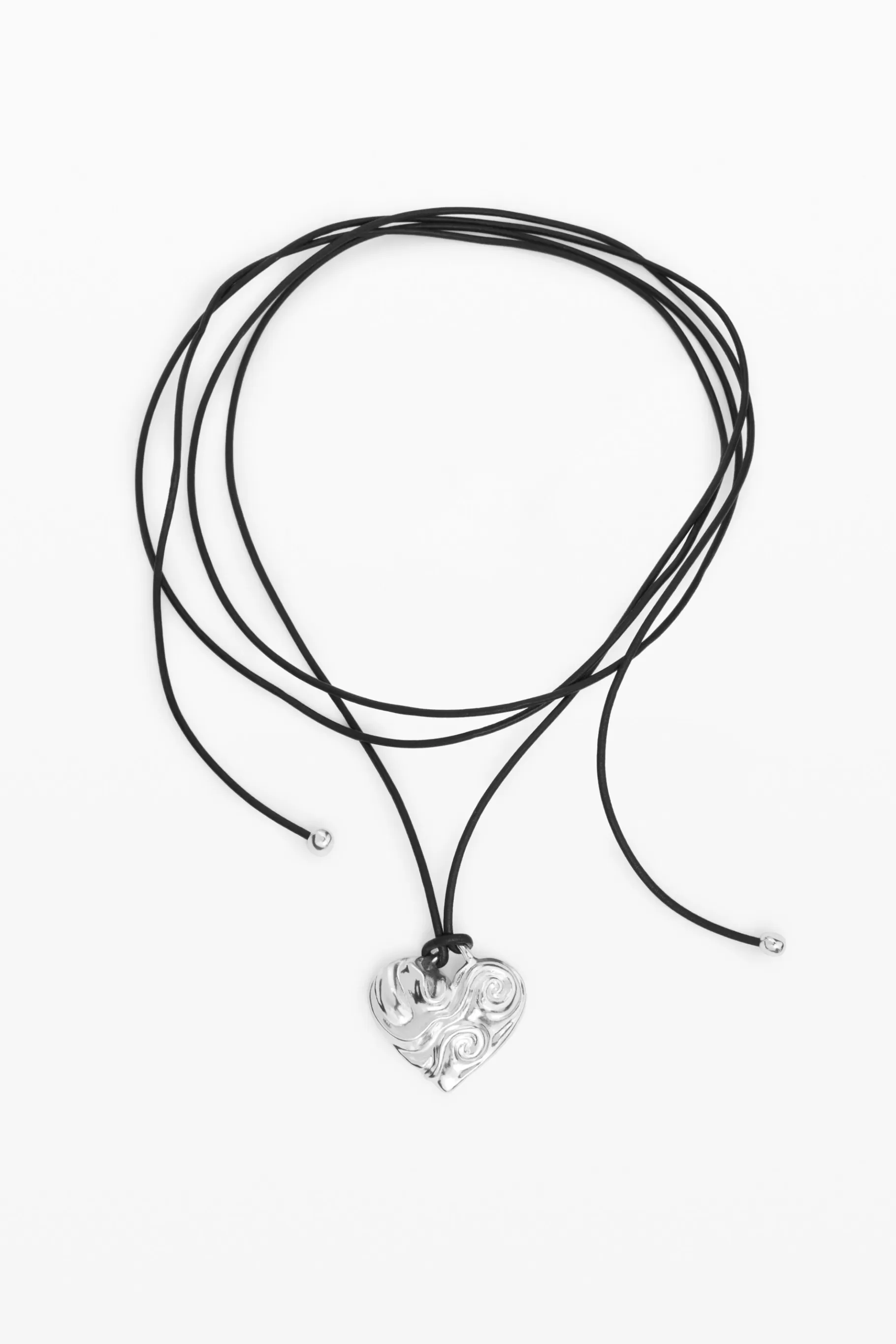Desigual Colgante corazón cuerda baño plata Zalio*Mujer Joyería