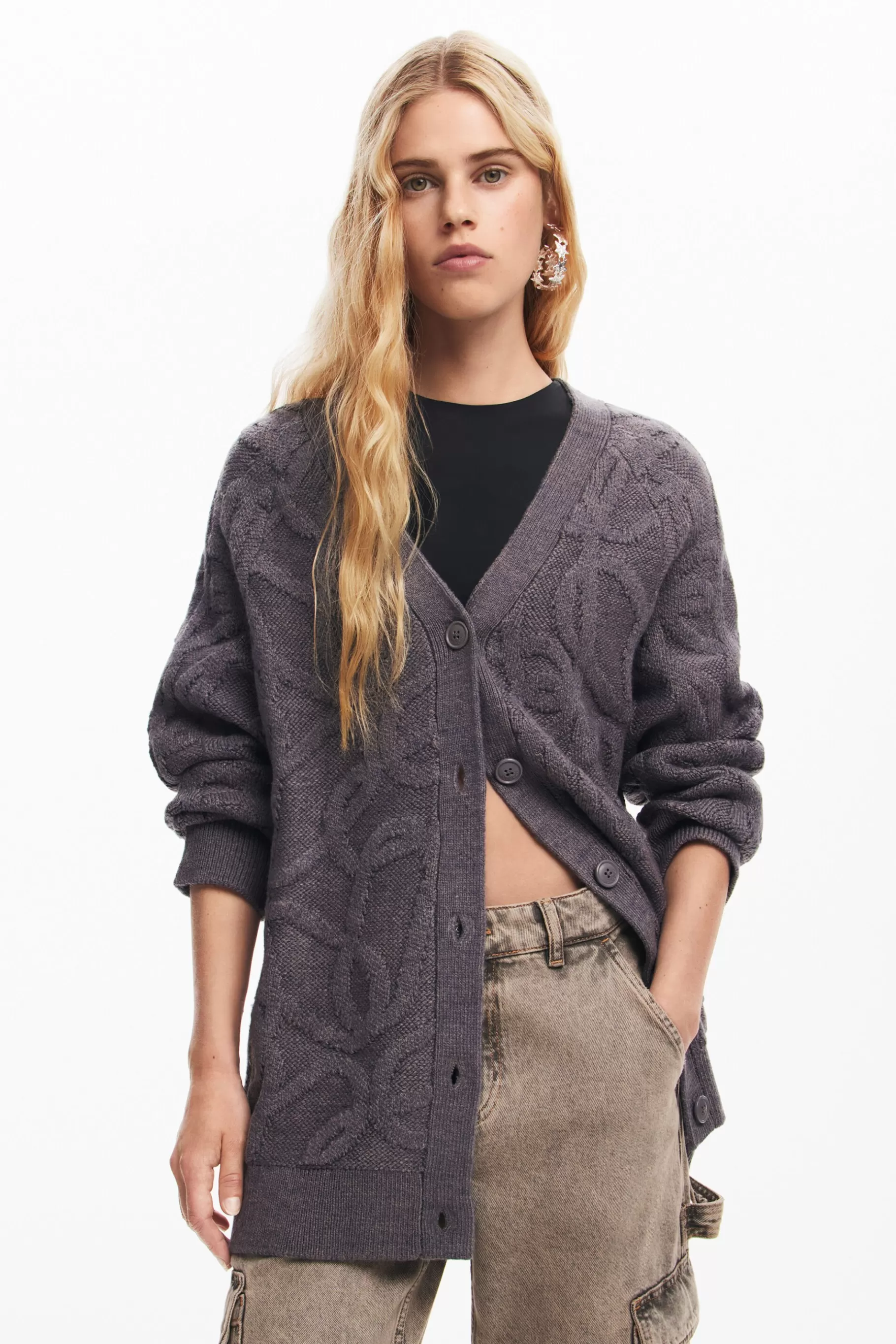 Desigual Cárdigan oversize punto*Mujer Ropa De Punto | Jerséis