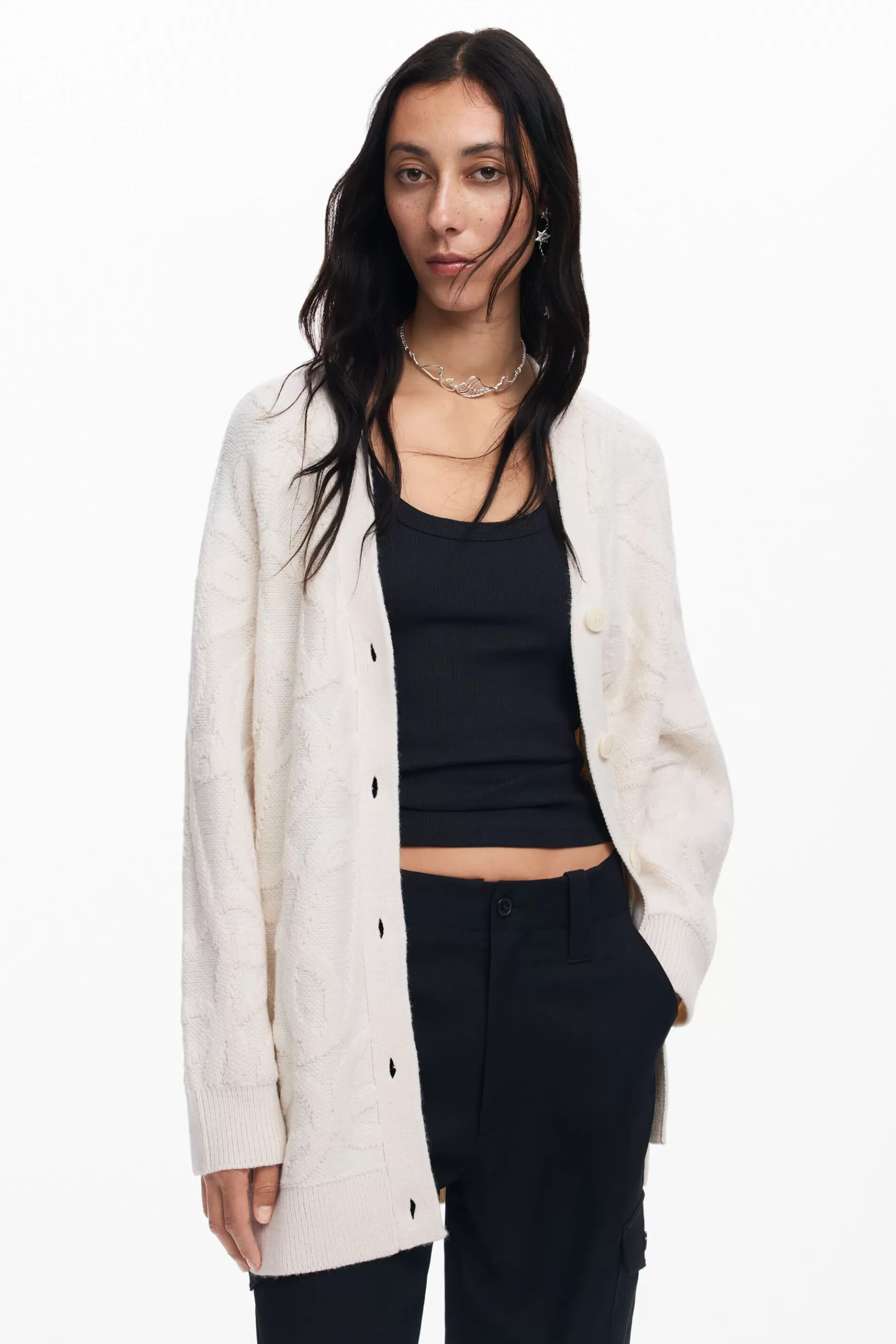 Desigual Cárdigan oversize punto*Mujer Ropa De Punto | Jerséis