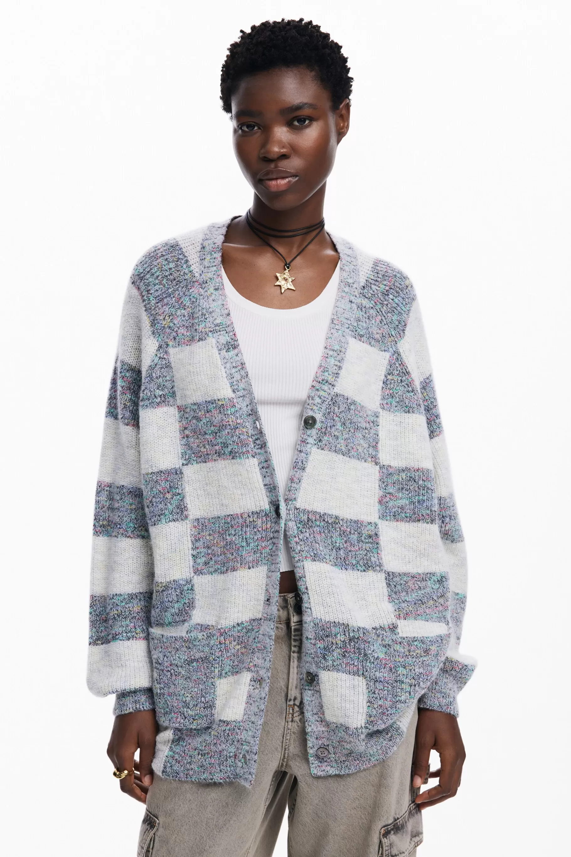 Desigual Cárdigan tejido combinado*Mujer Ropa De Punto | Jerséis