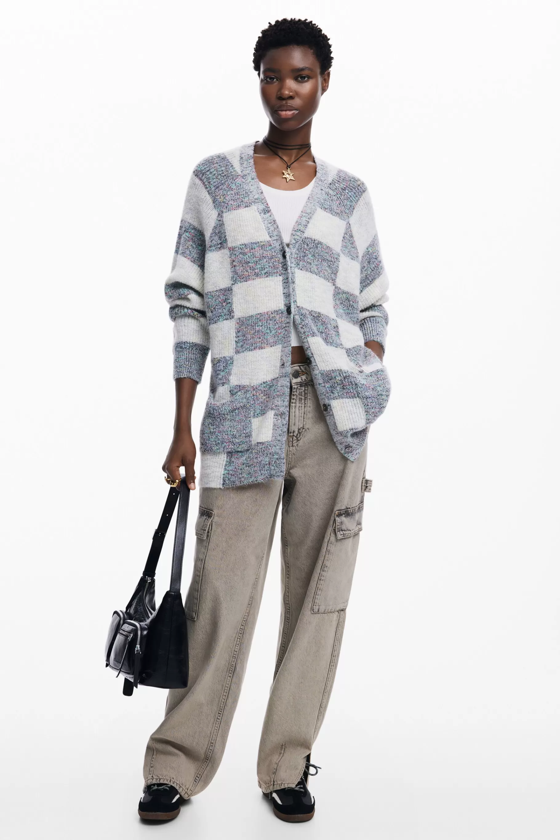 Desigual Cárdigan tejido combinado*Mujer Ropa De Punto | Jerséis