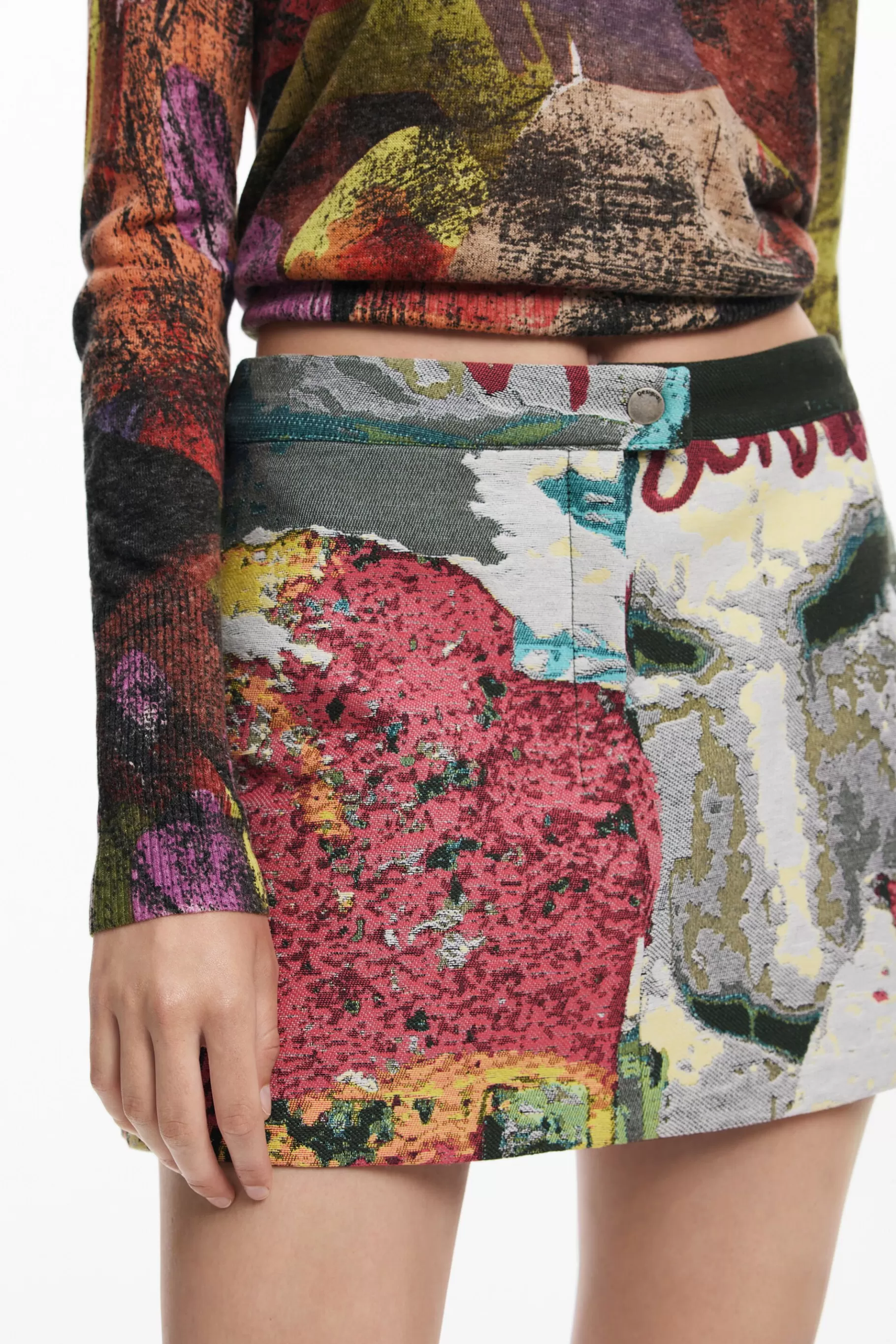 Desigual Falda corta flores M. Christian Lacroix*Mujer Faldas Y Shorts