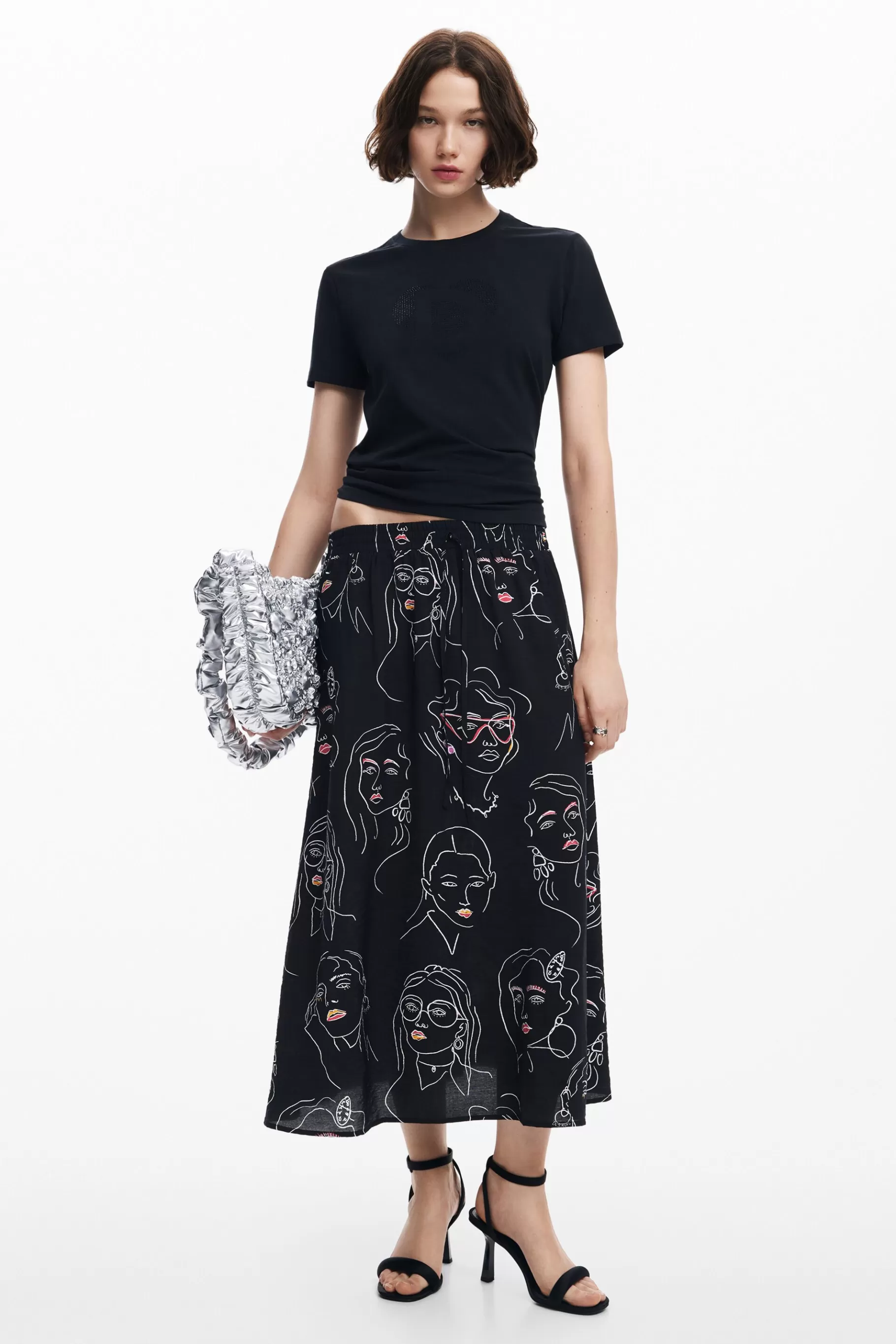 Desigual Falda larga caras*Mujer Faldas Y Shorts
