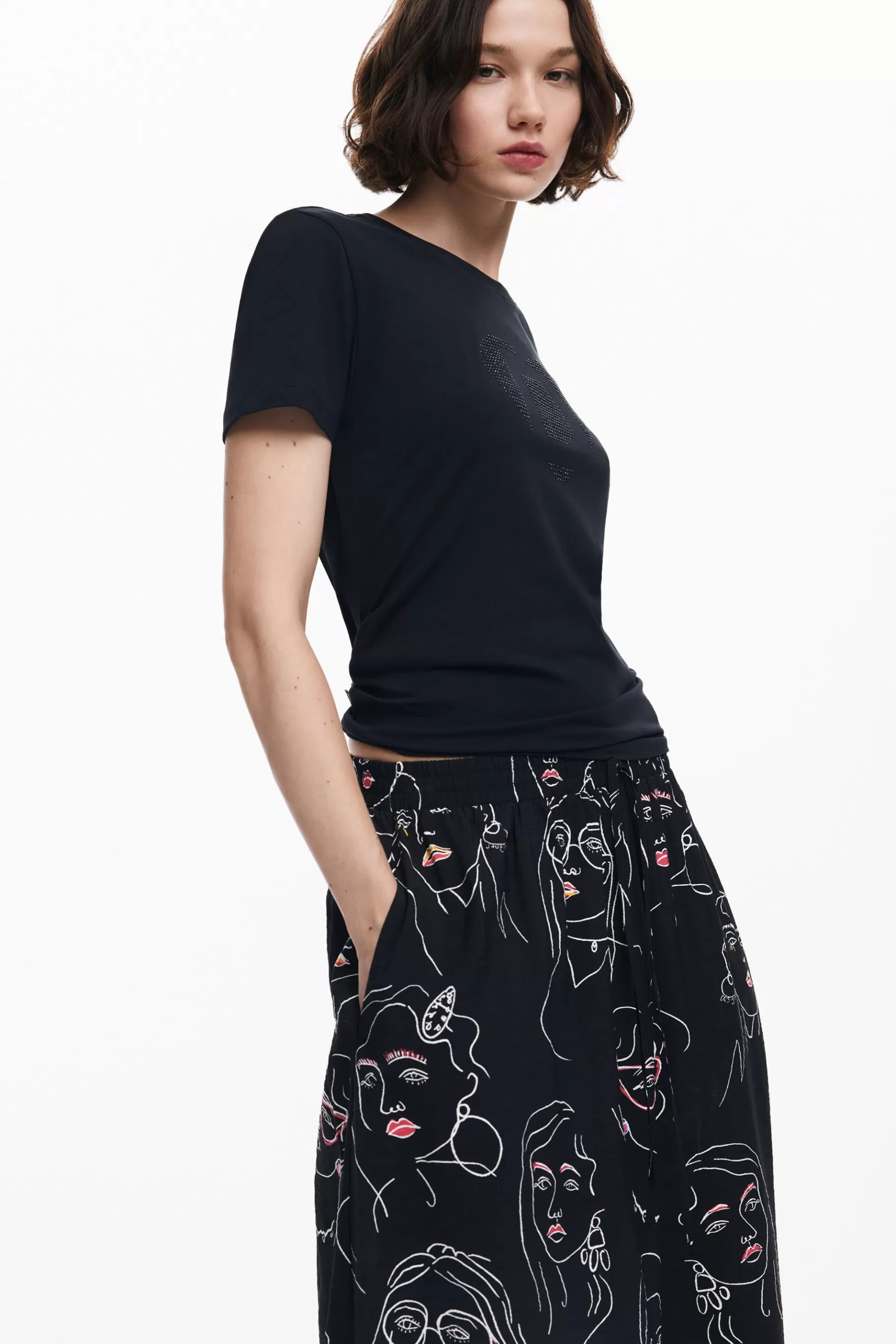 Desigual Falda larga caras*Mujer Faldas Y Shorts