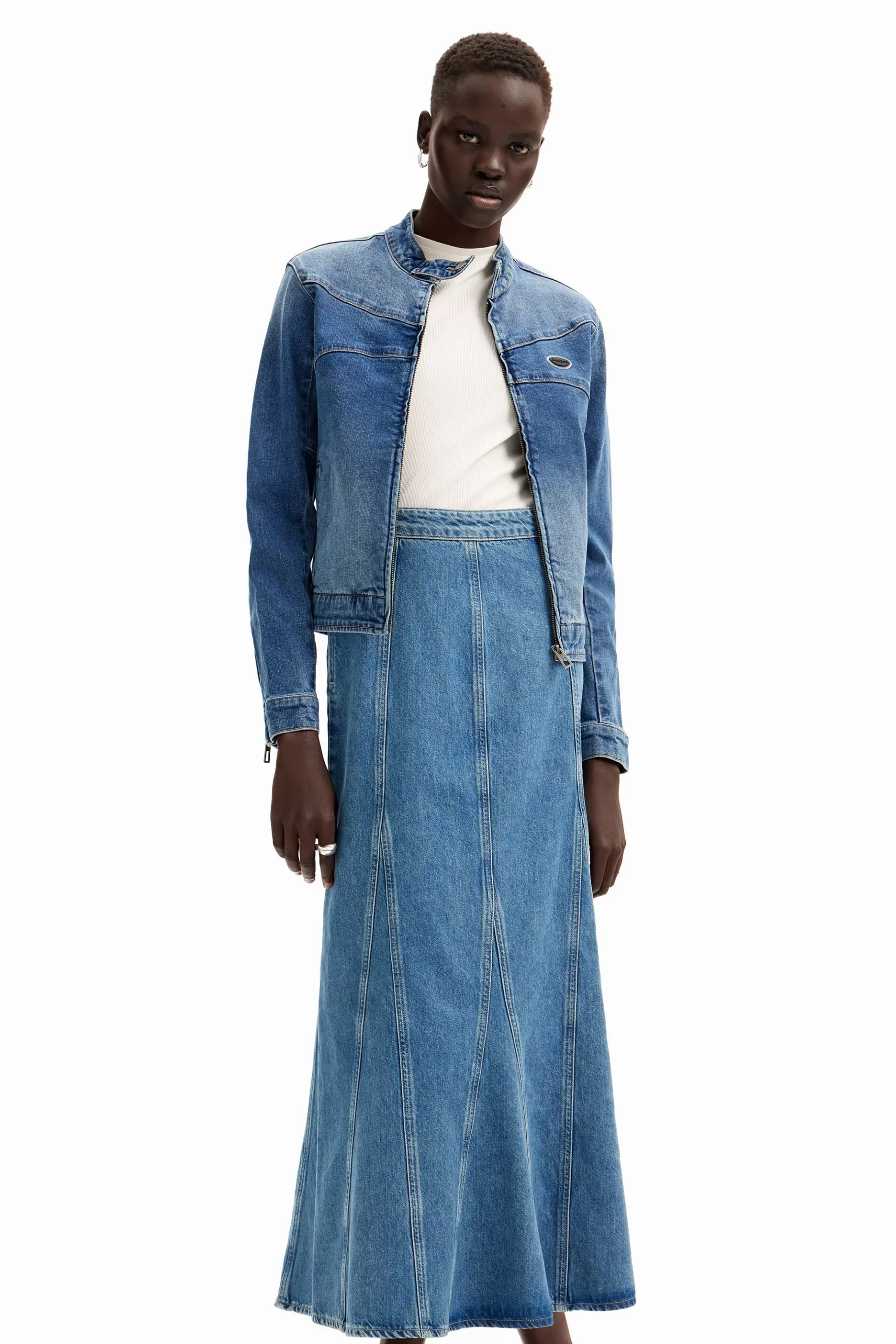 Desigual Falda larga denim*Mujer Faldas Y Shorts