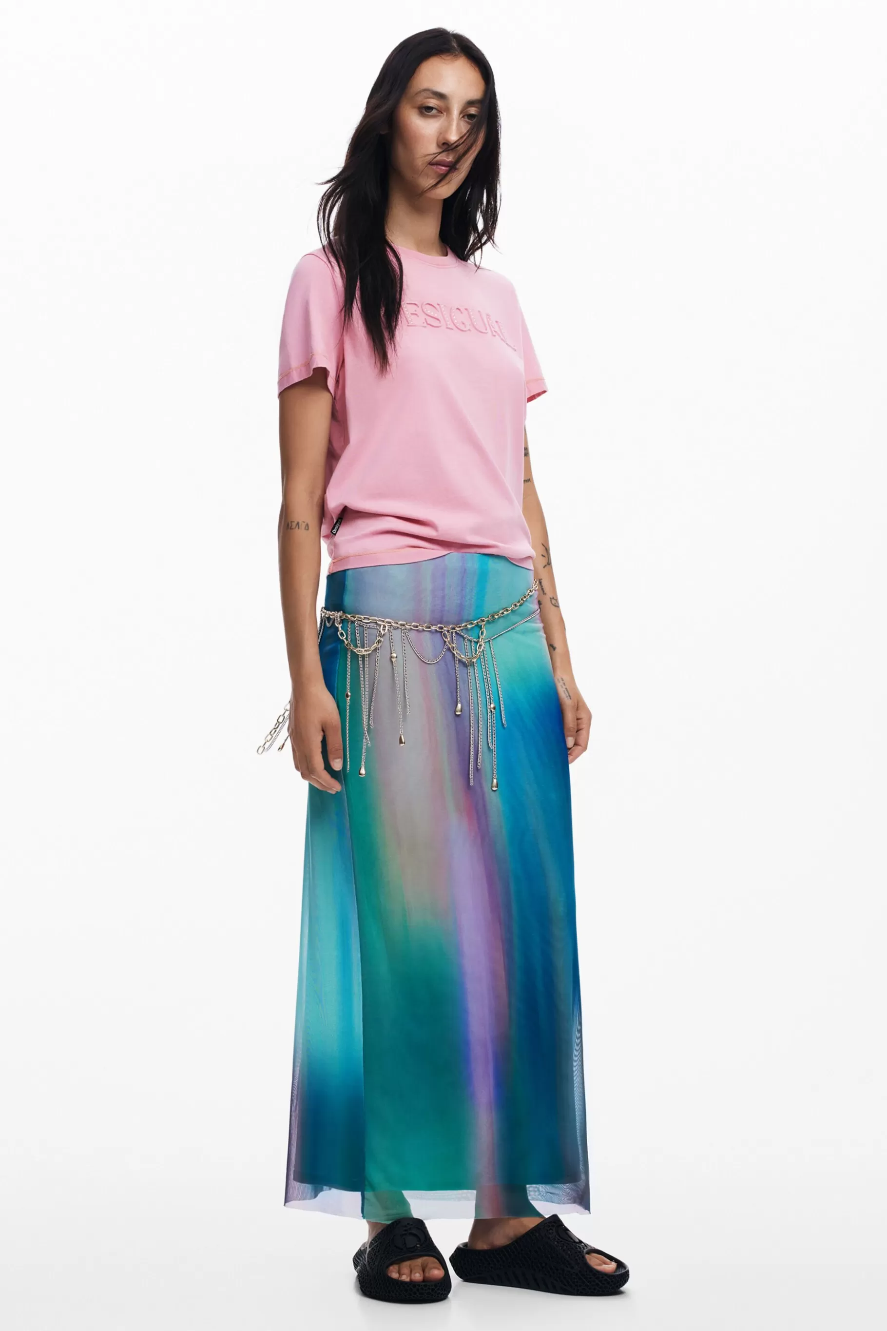 Desigual Falda tul efecto difuminado*Mujer Faldas Y Shorts