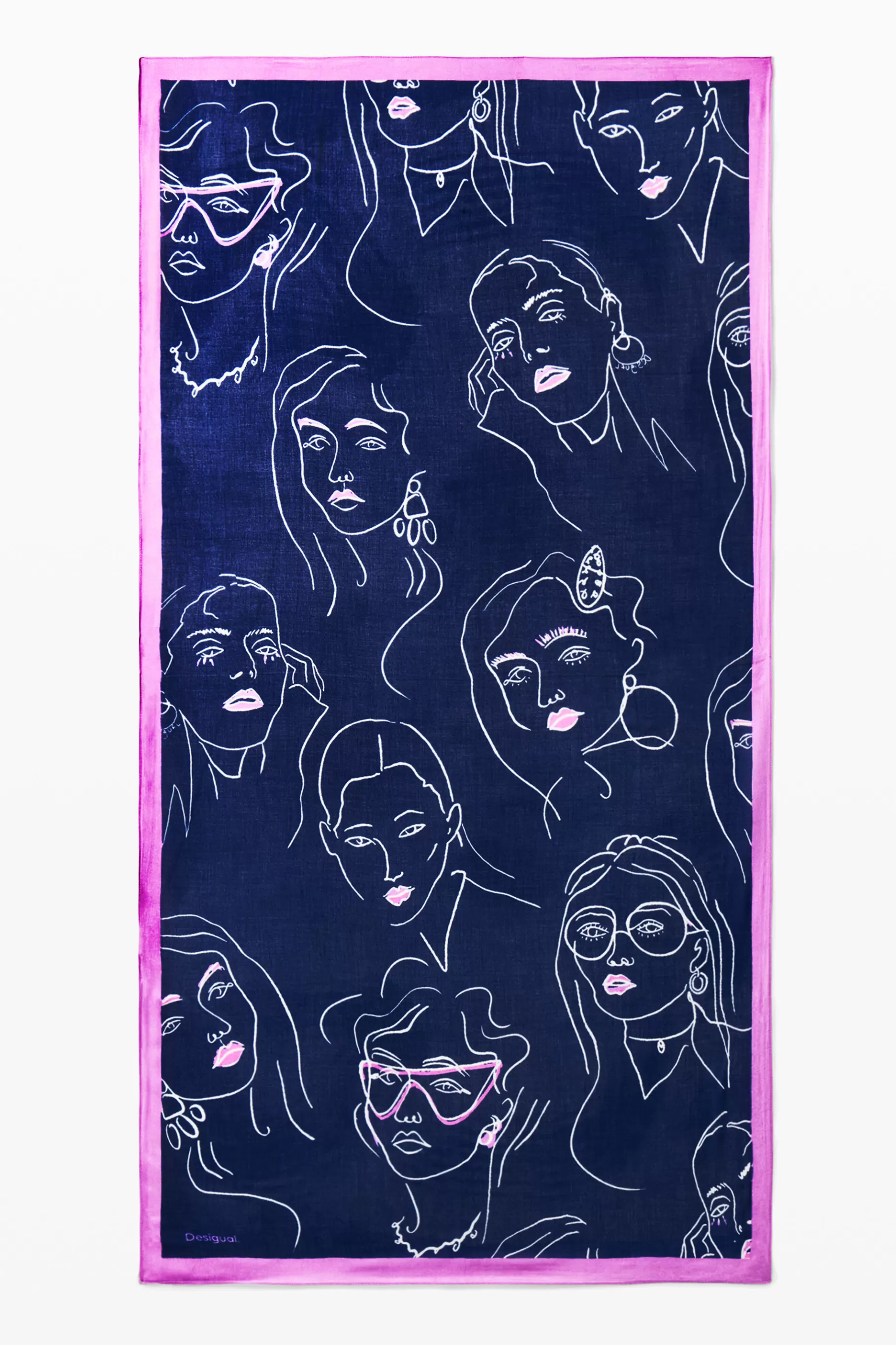 Desigual Foulard caras*Mujer Bufandas Y Pañuelos