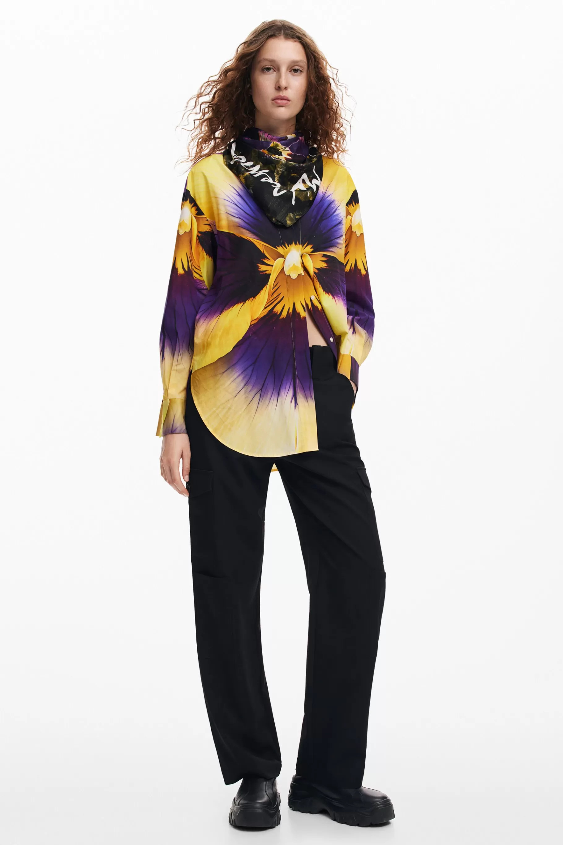 Desigual Foulard flores M. Christian Lacroix*Mujer Bufandas Y Pañuelos