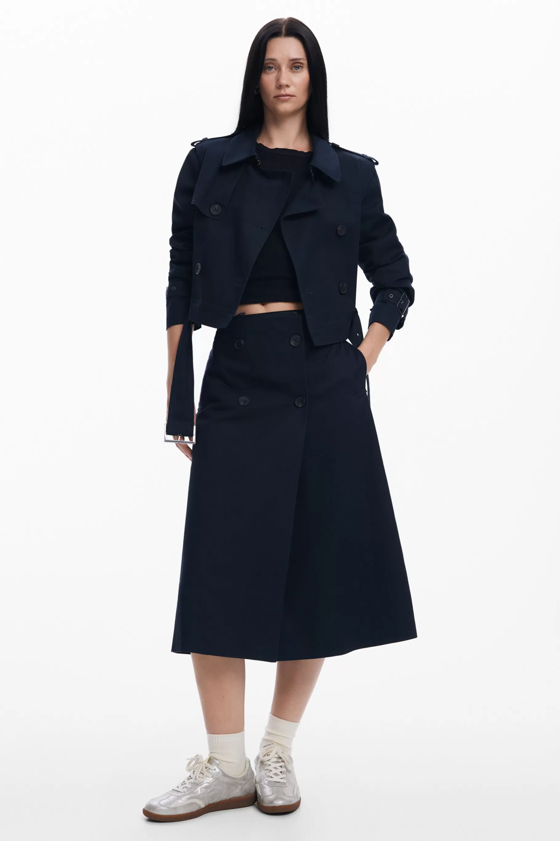 Desigual Gabardina desmontable*Mujer Abrigos Y Chaquetas