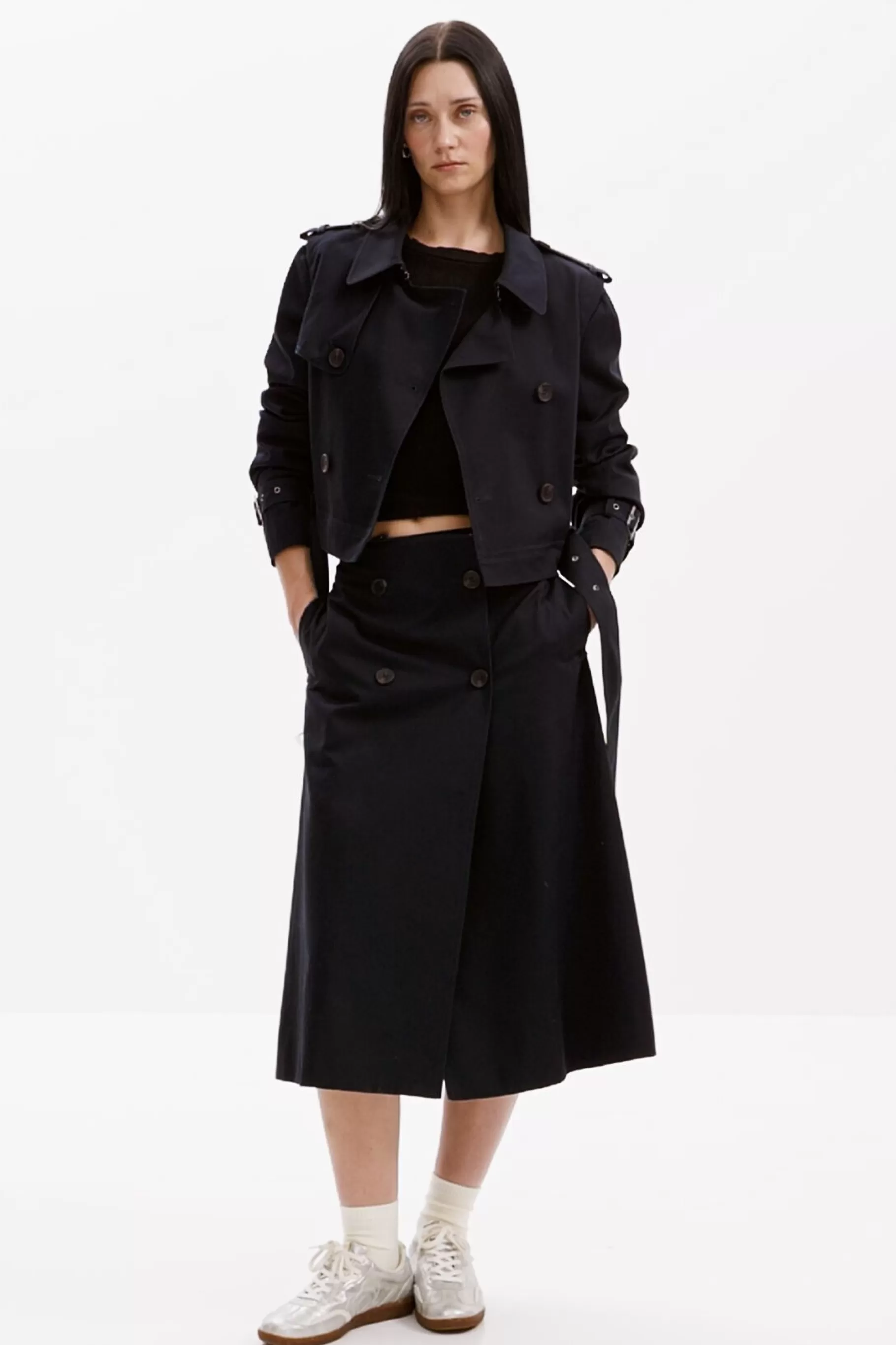 Desigual Gabardina desmontable*Mujer Abrigos Y Chaquetas