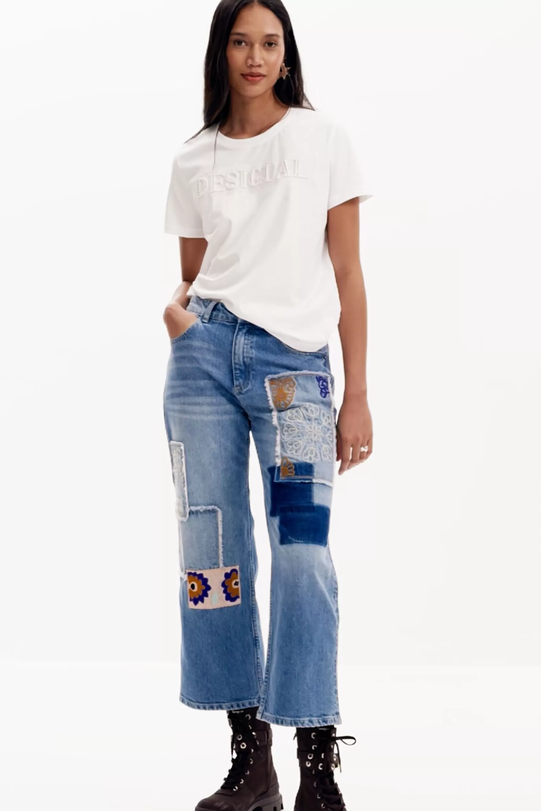 Desigual Jeans patchwork*Mujer Vaqueros | Pantalones