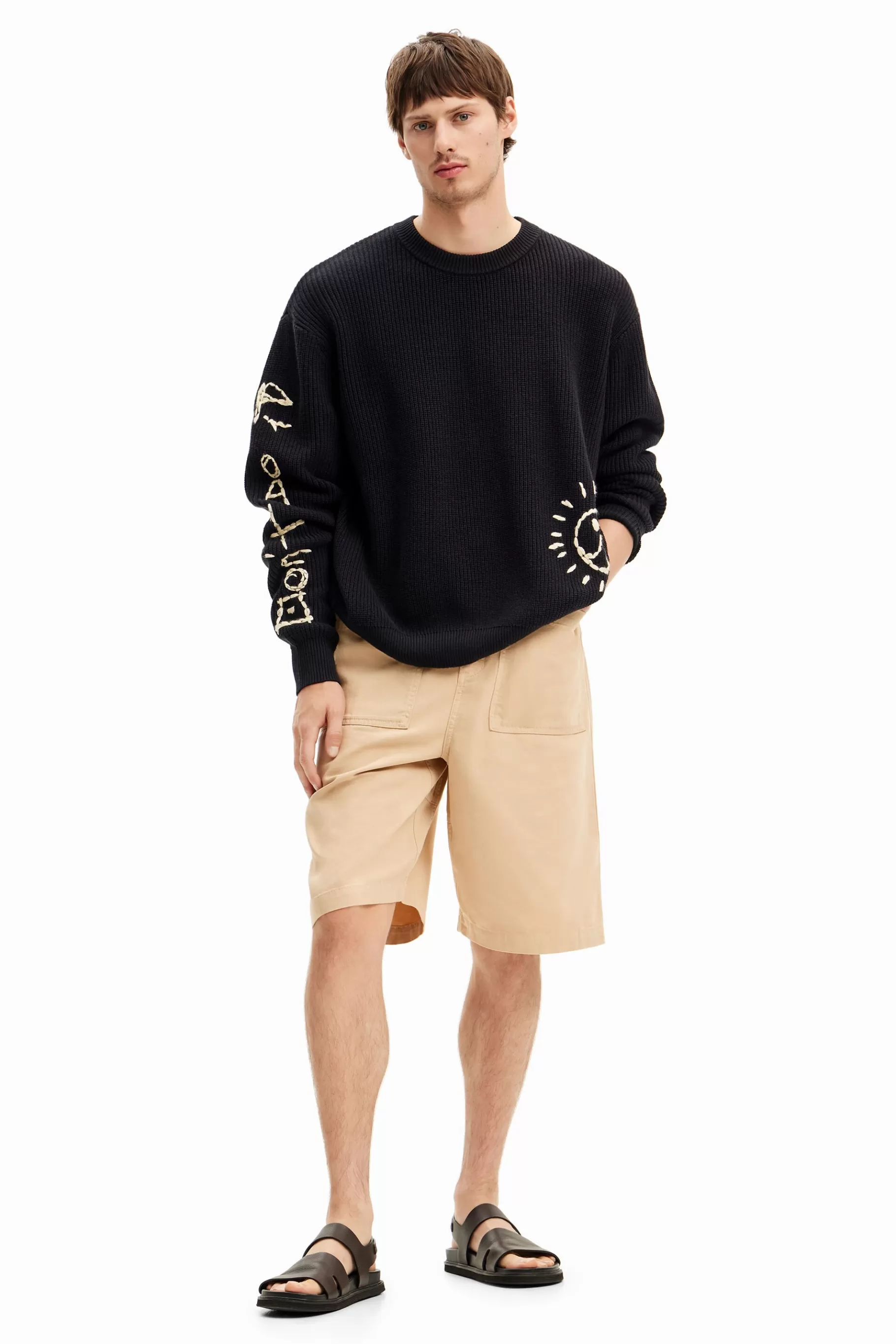 Desigual Jersey bordados*Hombre Jerséis Y Sudaderas