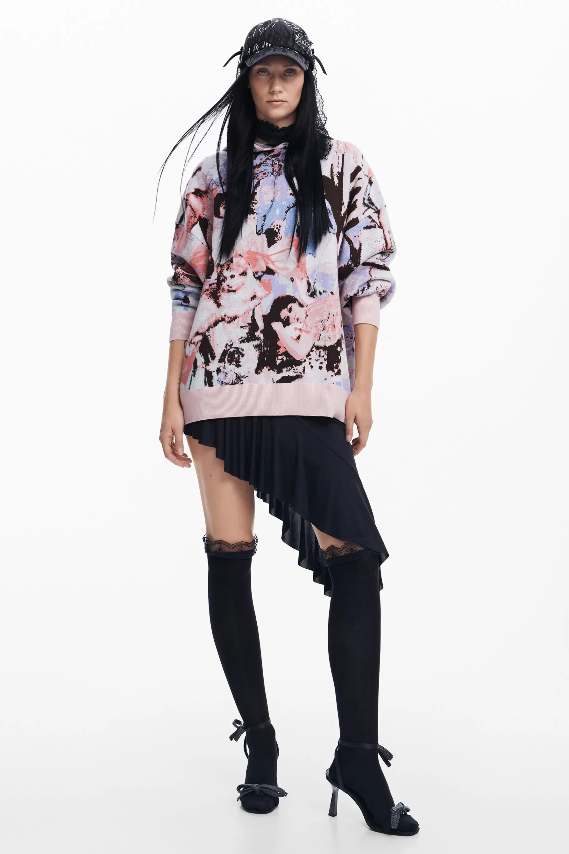 Desigual Jersey capucha María Escoté*Mujer Ropa De Punto | Jerséis