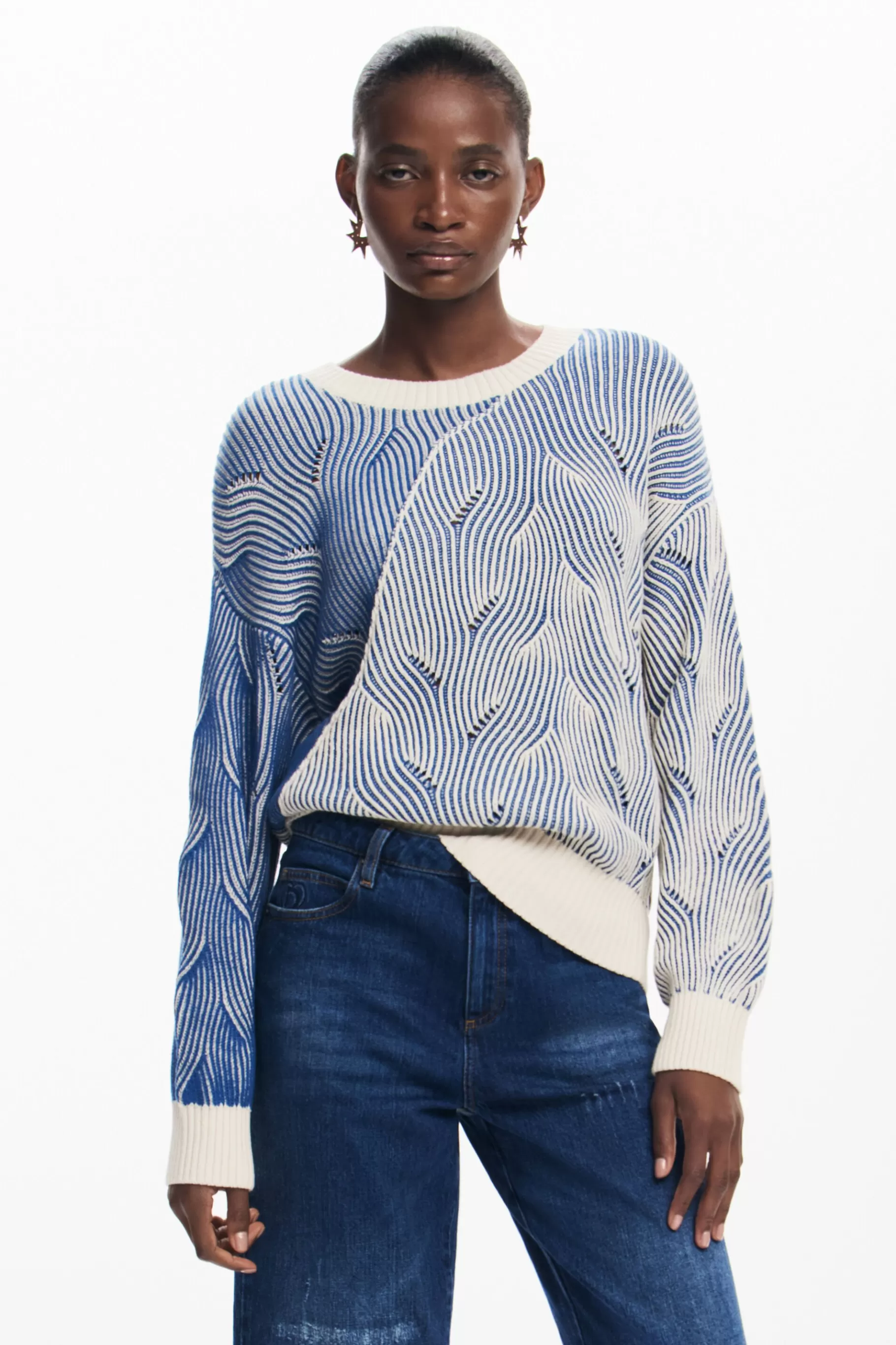 Desigual Jersey de punto bicolor*Mujer Ropa De Punto | Jerséis